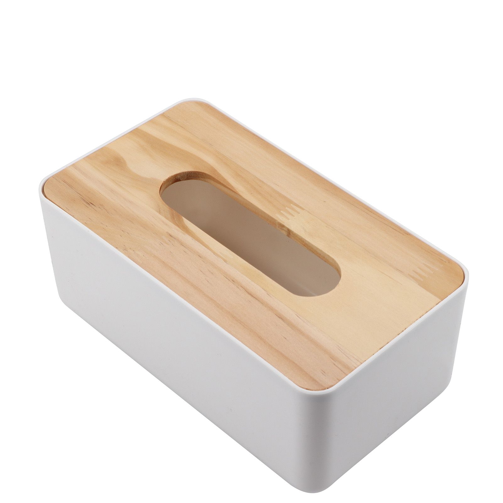 Removable Pine Cover PP Tissue Box Holder Organizer for Home Car Office view 7