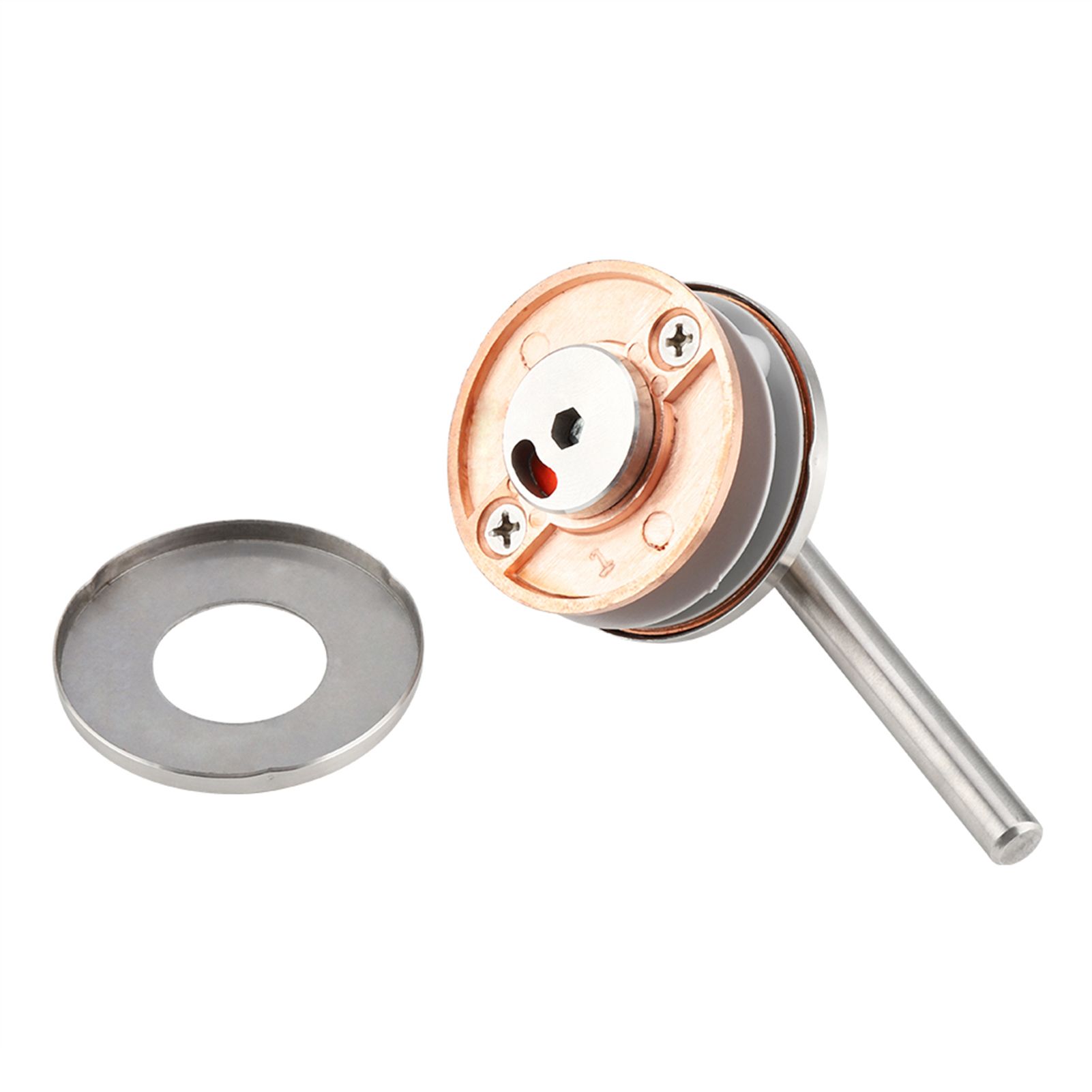 Bathroom Toilet Privacy Door Rotating Bolt Lock Hardware with Vacant Engaged view 8