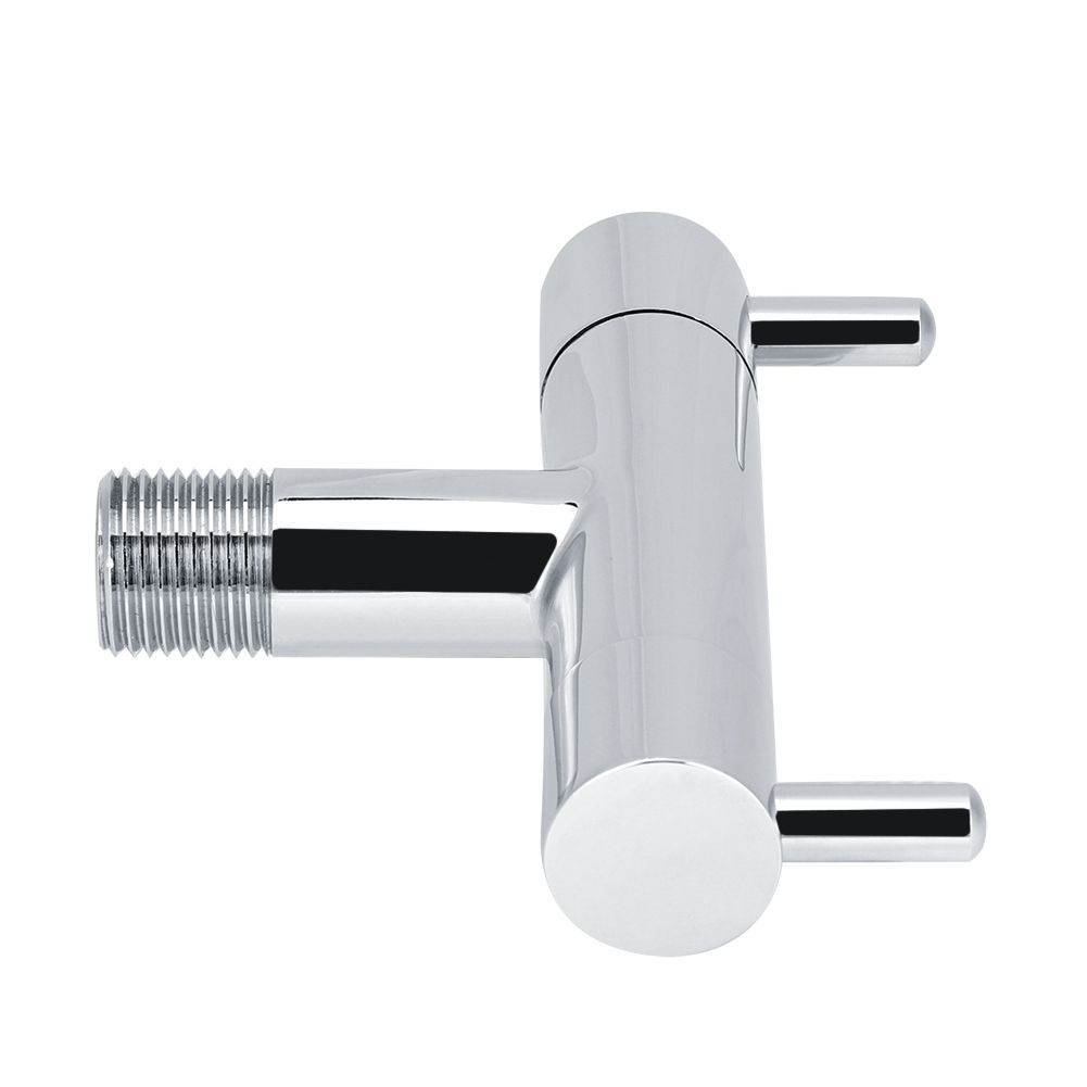 Brass Two Way Valve Faucet Outlet Water Distribution Polishing for Toilet view 2