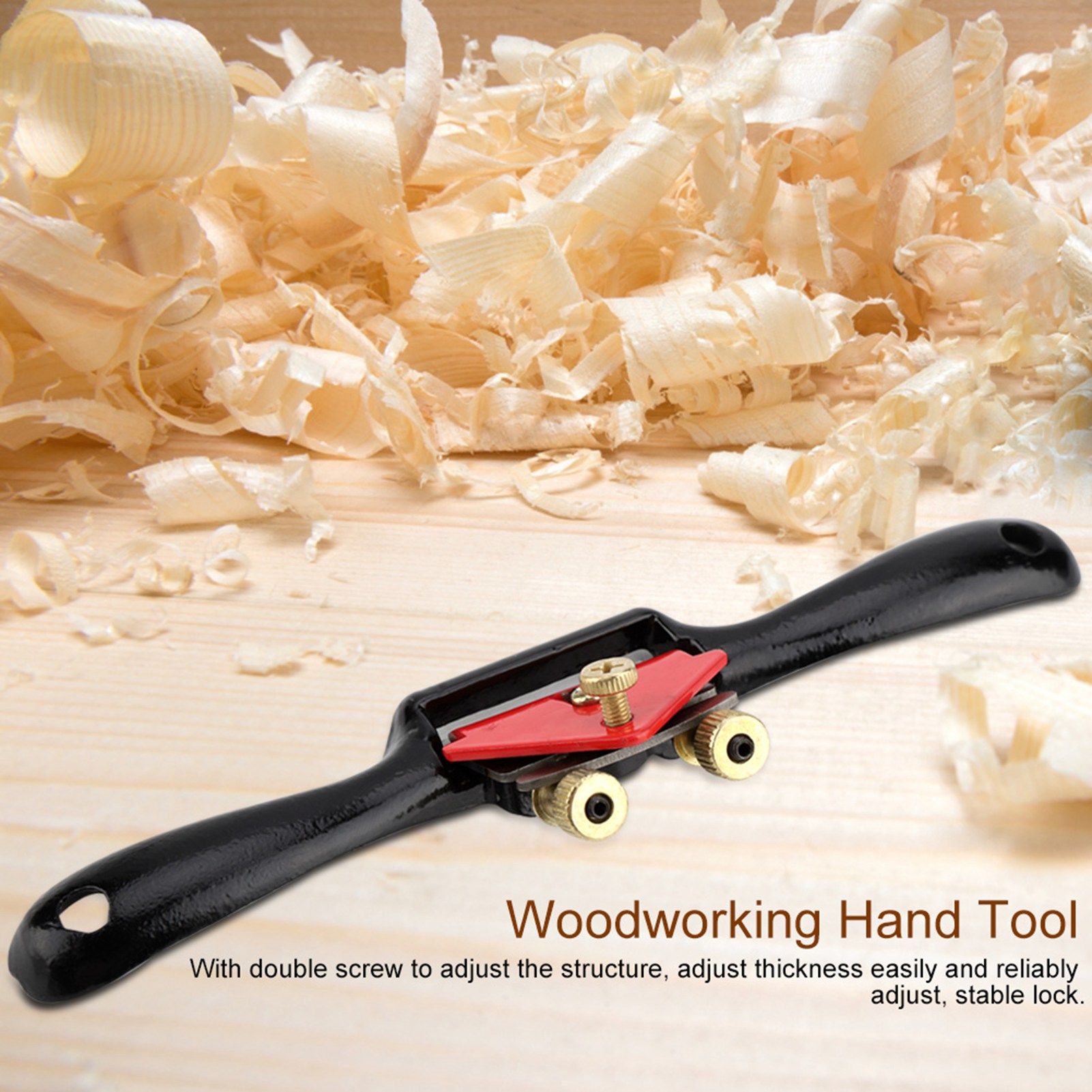 9"/215mm Adjustable Hand Edge Planer Spoke Shave Manual Woodworking Hand Tool view 15