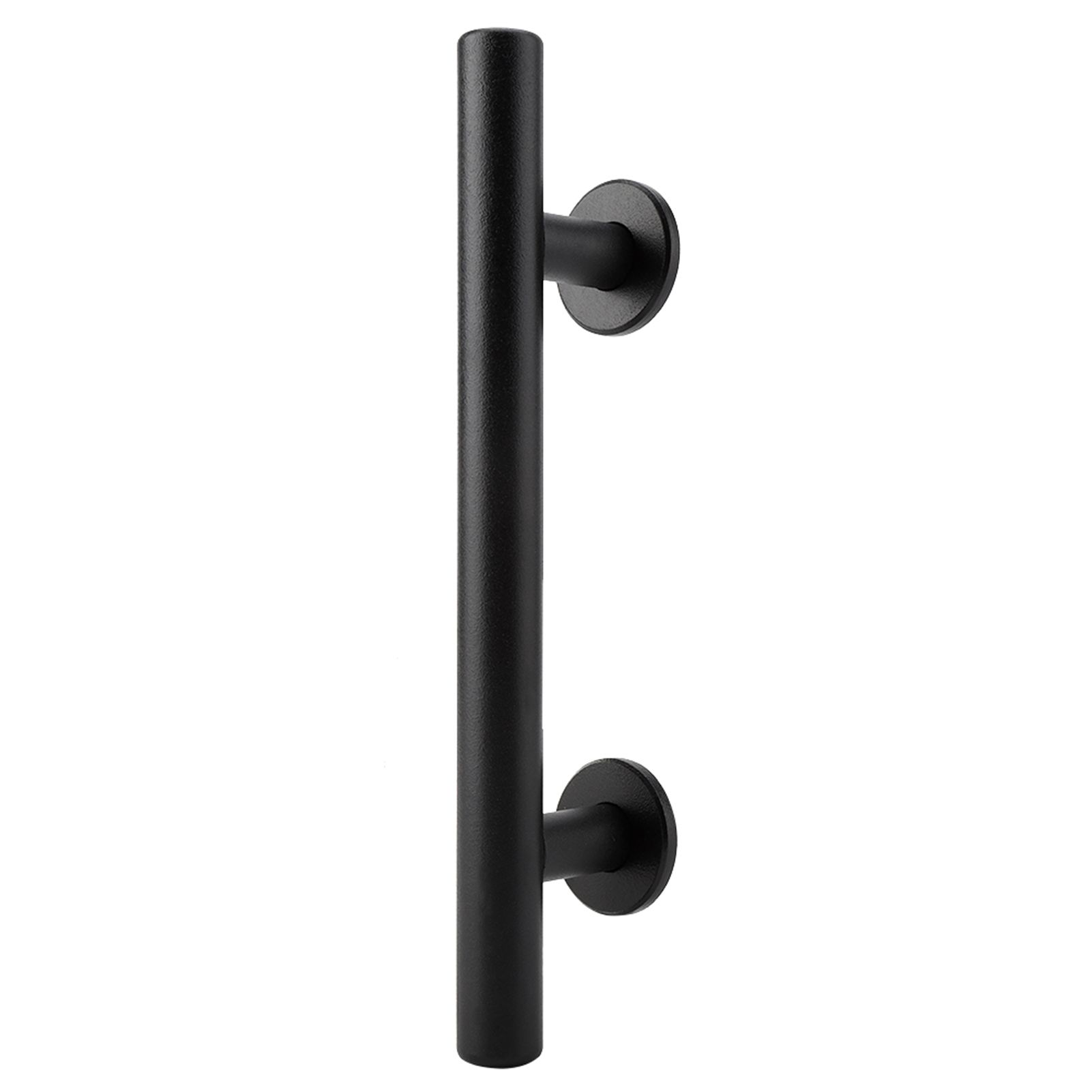 Black Heavy Duty Carbon Steel Sliding Barn Door Closet Pull Handle Wooden Gate view 6