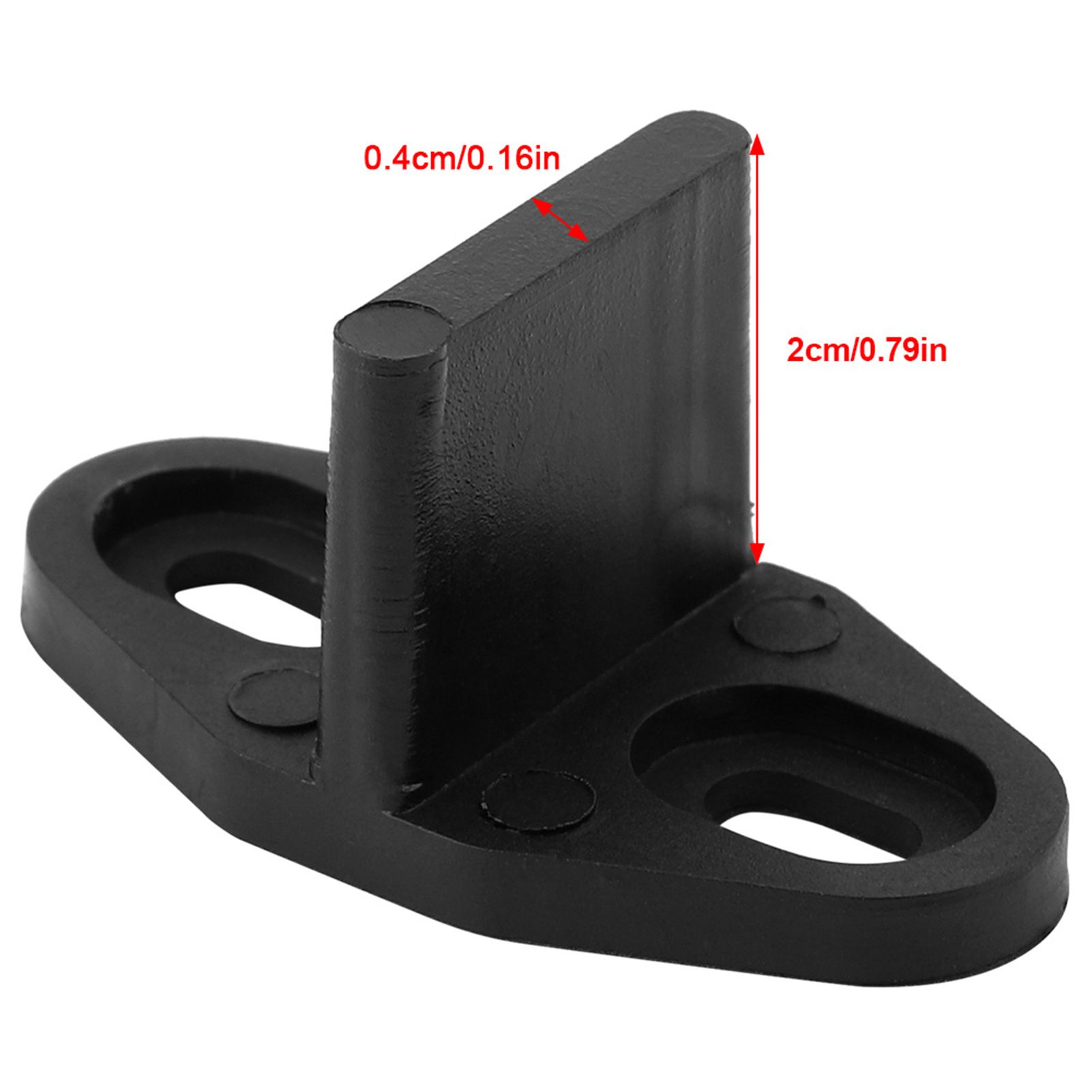 Black Coated Plastic Floor Guide for Sliding Barn Door Bottom Gate Hardware view 11
