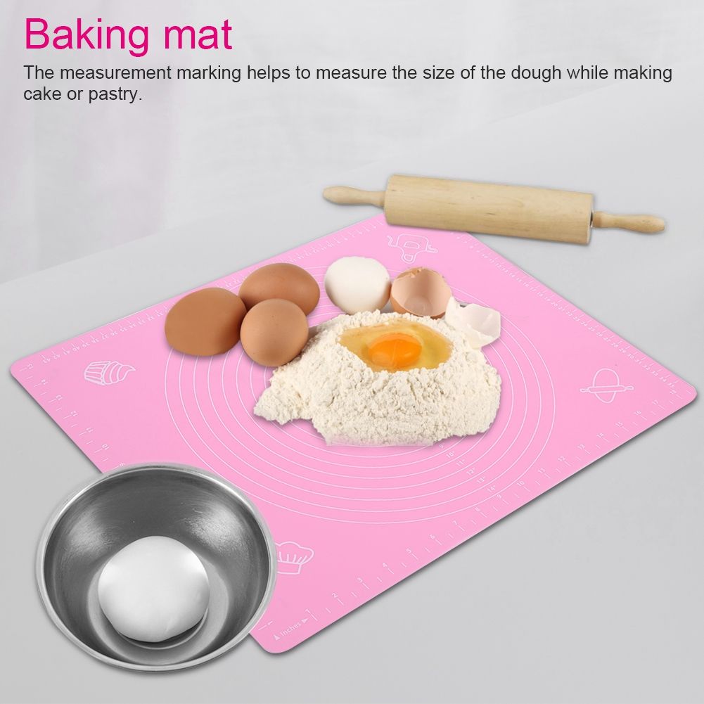 Anti slip Silicone Baking Mat NOn stick Rolling Dough Pad for Bakeware Liner view 3