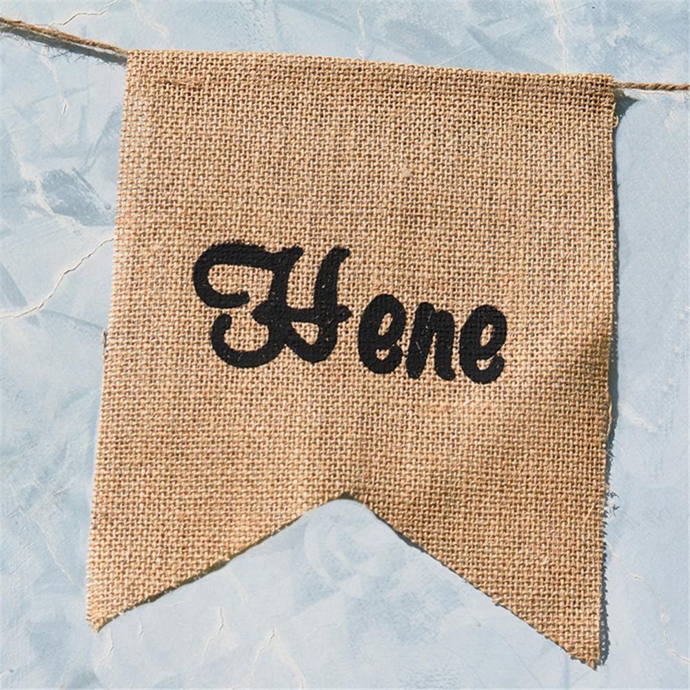 5pcs Set Fashionable Cloth Forked Tail shaped Banner for Party Decoration view 6