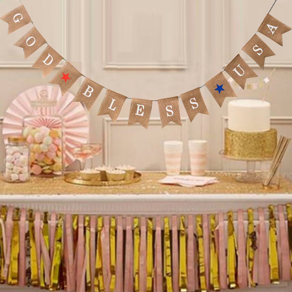 13pcs Set Fashionable Cloth Forked Tail shaped Banner for Party Decoration view 7
