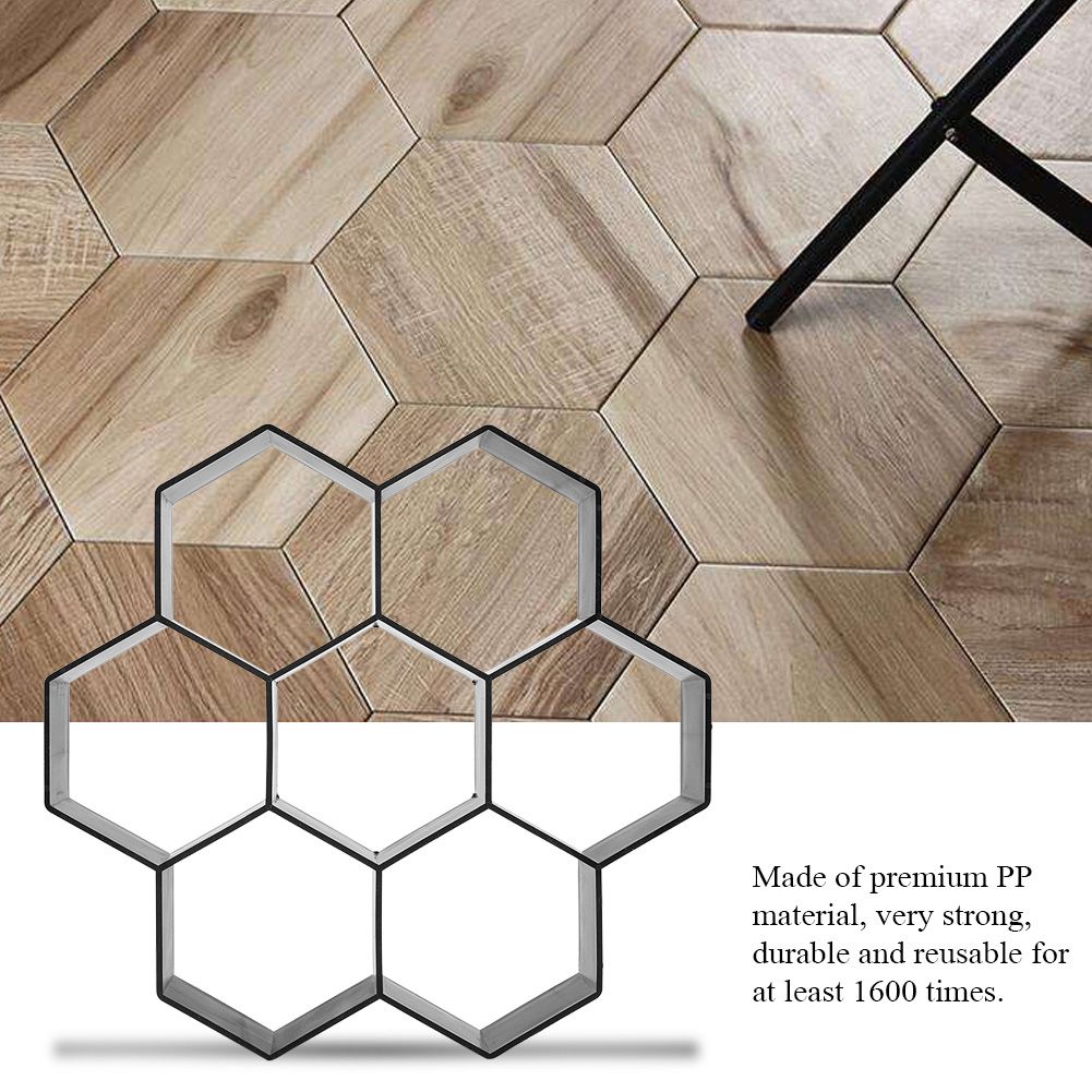 1Pc DIY Garden Path Maker Mold Concrete Stepping Stone Cement Paving Mould Brick view 8