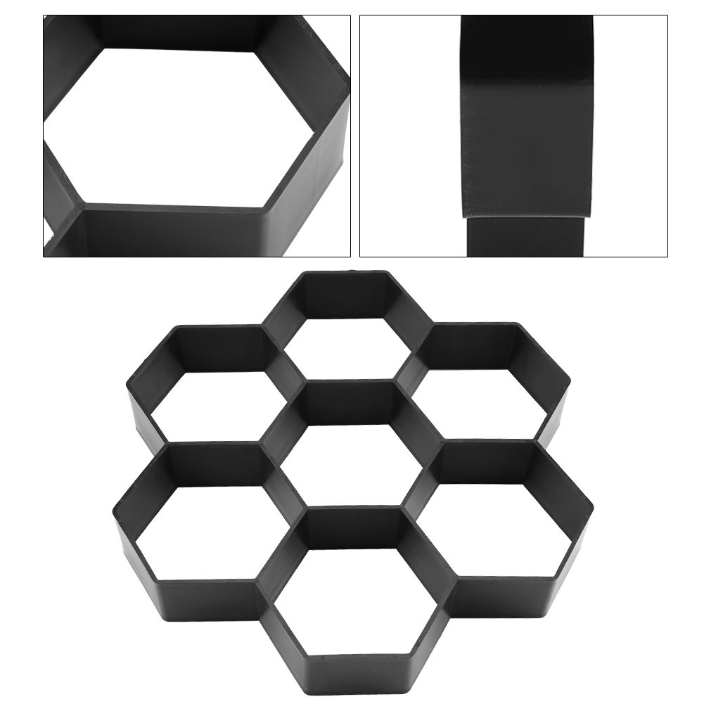 1Pc DIY Garden Path Maker Mold Concrete Stepping Stone Cement Paving Mould Brick view 11