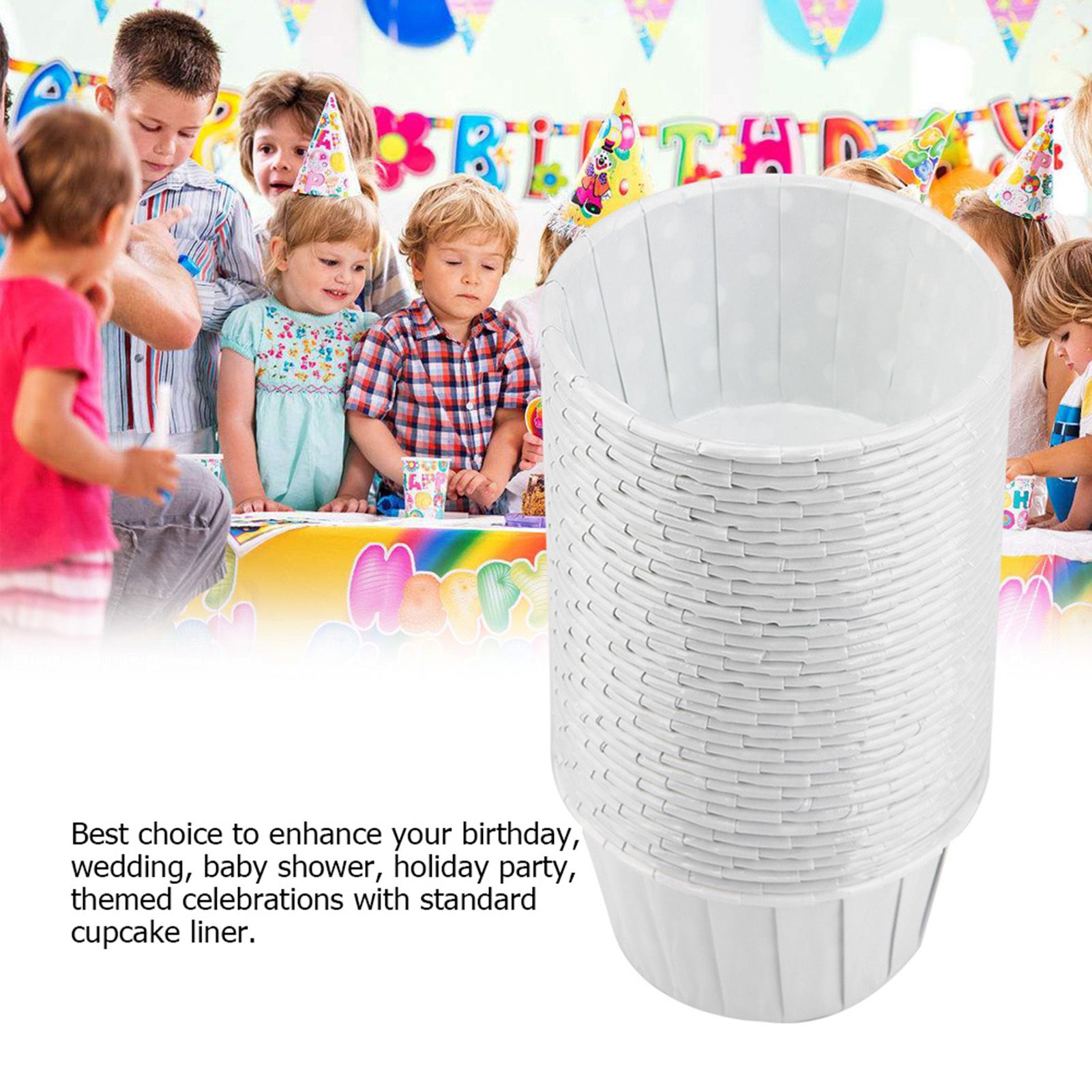 100PCS Mini Cupcake Liners Paper Round Cake Baking Cups Muffin Cases Home view 8