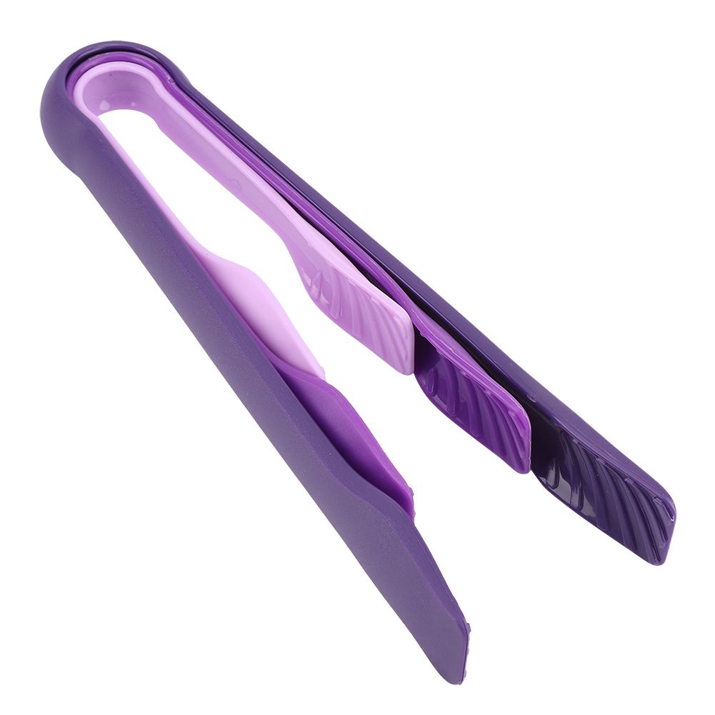 3 PCS Multifunctional Plastic Bread Tongs Food Clamps for Home Bakery (Purple) view 6