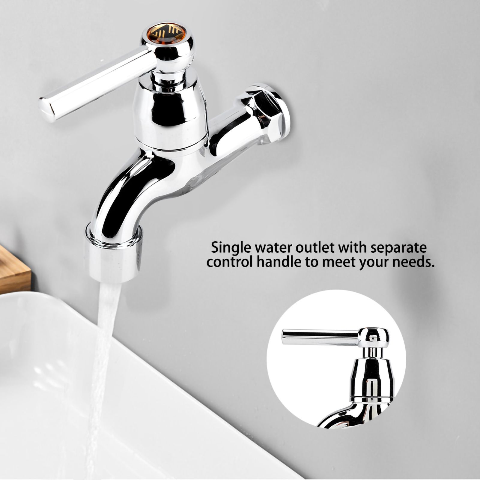 Plastic Washing Machine Faucet Sink Basin Water Tap with Single Spout Handle #2 view 8