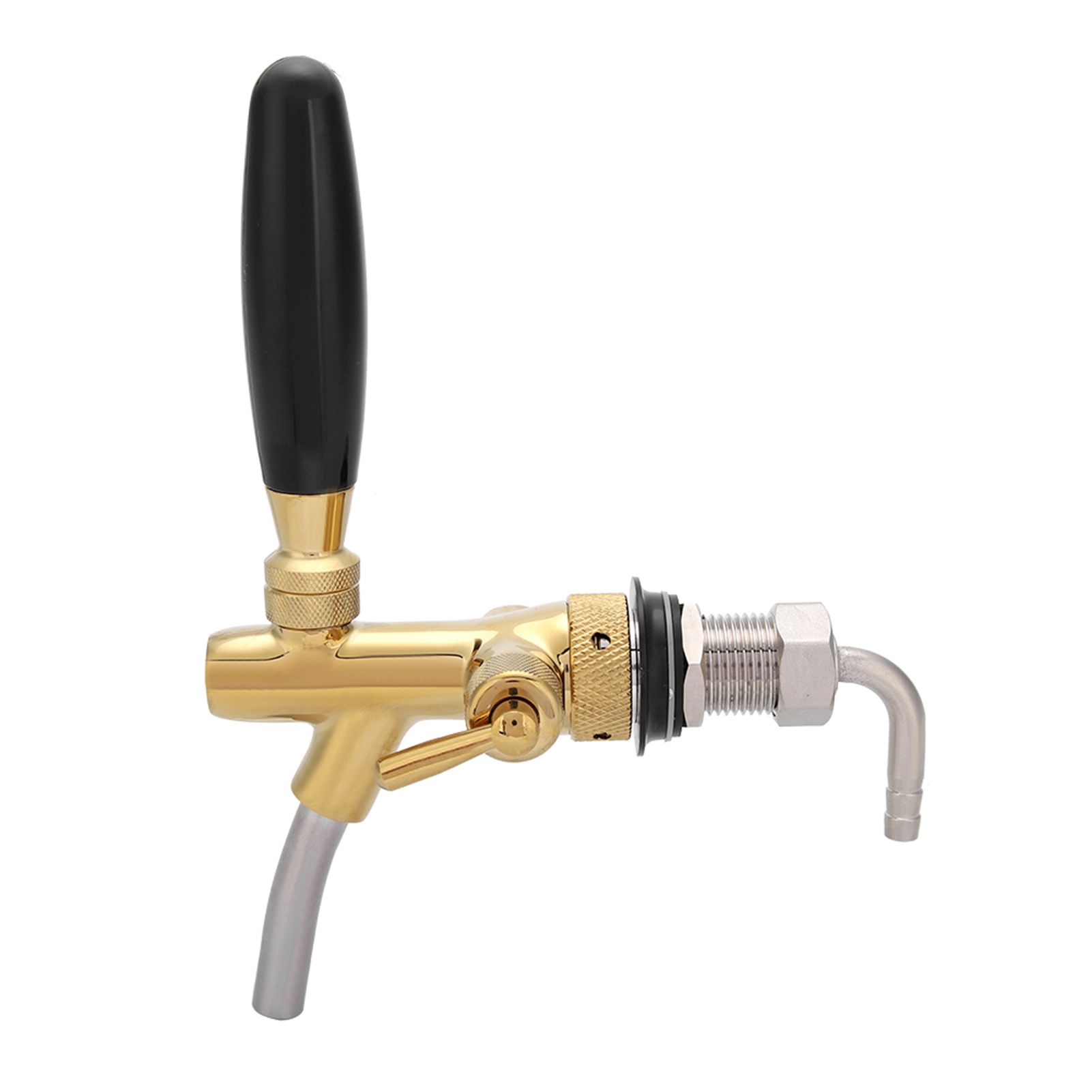 G5/8 Chrome Plating Stainless Steel Adjustable Beer Dispenser Tap Faucet for view 6