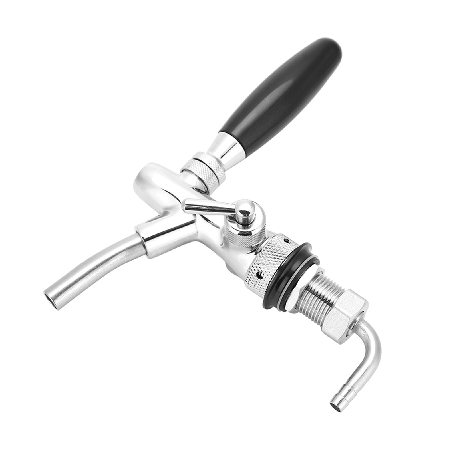 G5/8 Chrome Plating Stainless Steel Adjustable Beer Dispenser Tap Faucet for view 2