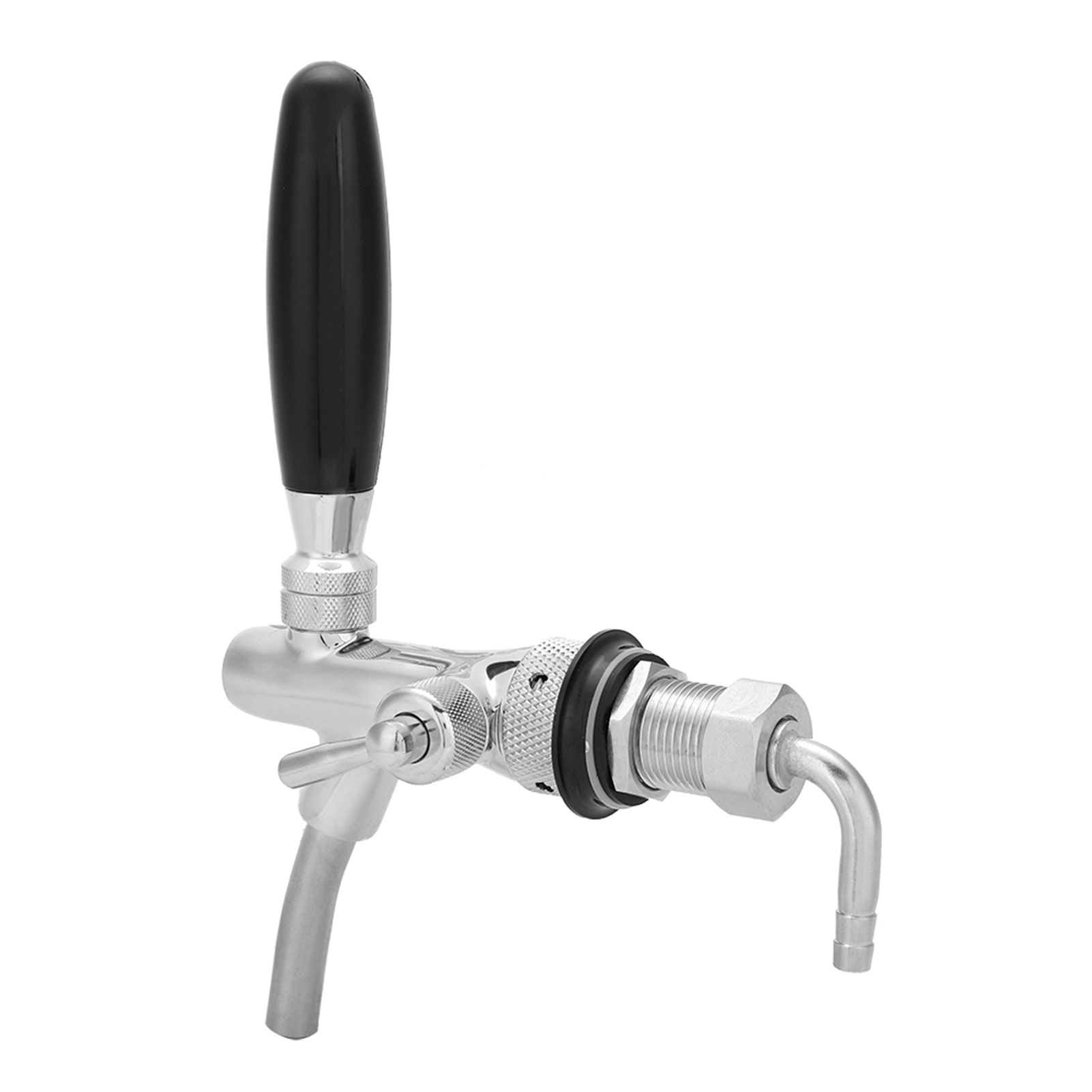 G5/8 Chrome Plating Stainless Steel Adjustable Beer Dispenser Tap Faucet for view 5