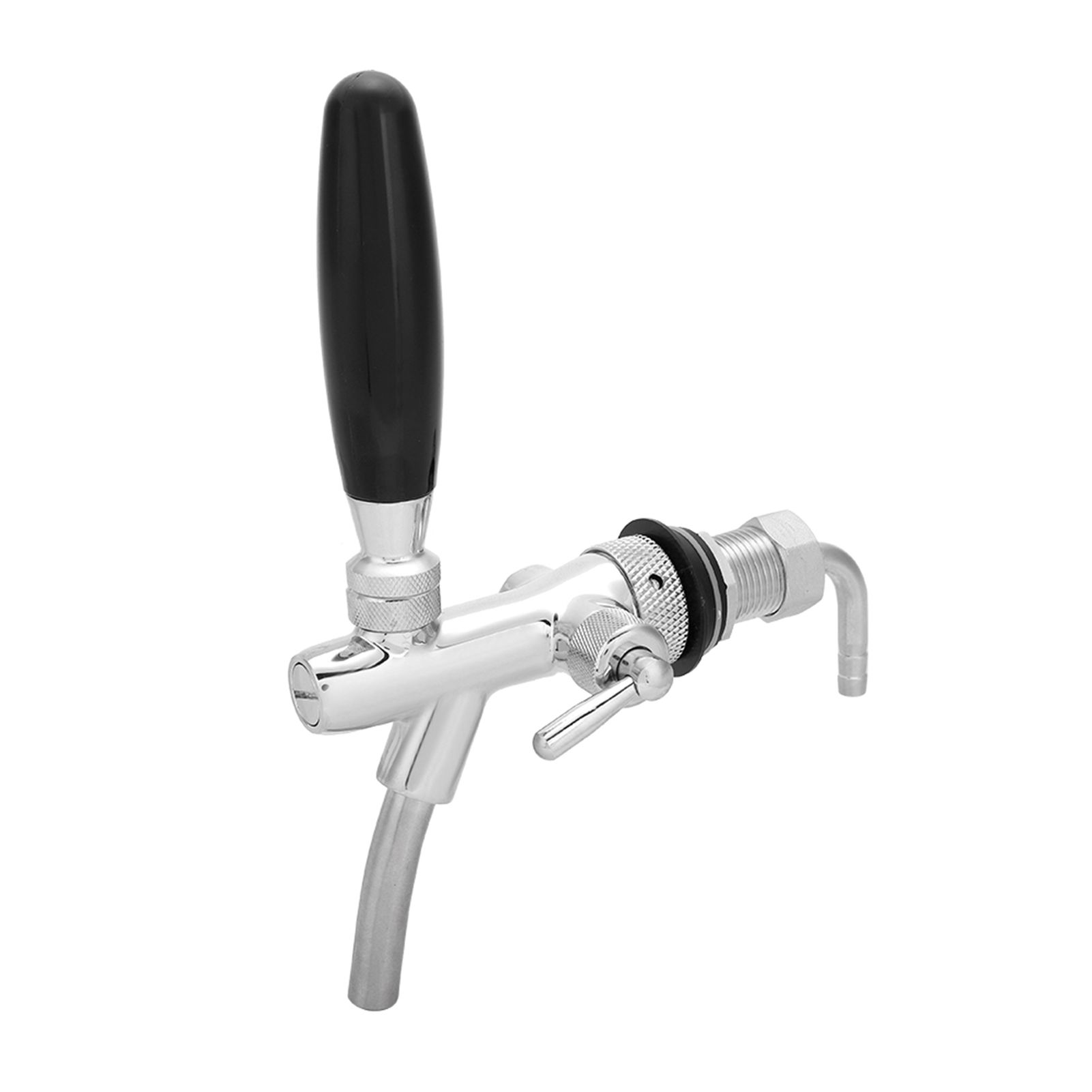 G5/8 Chrome Plating Stainless Steel Adjustable Beer Dispenser Tap Faucet for view 7