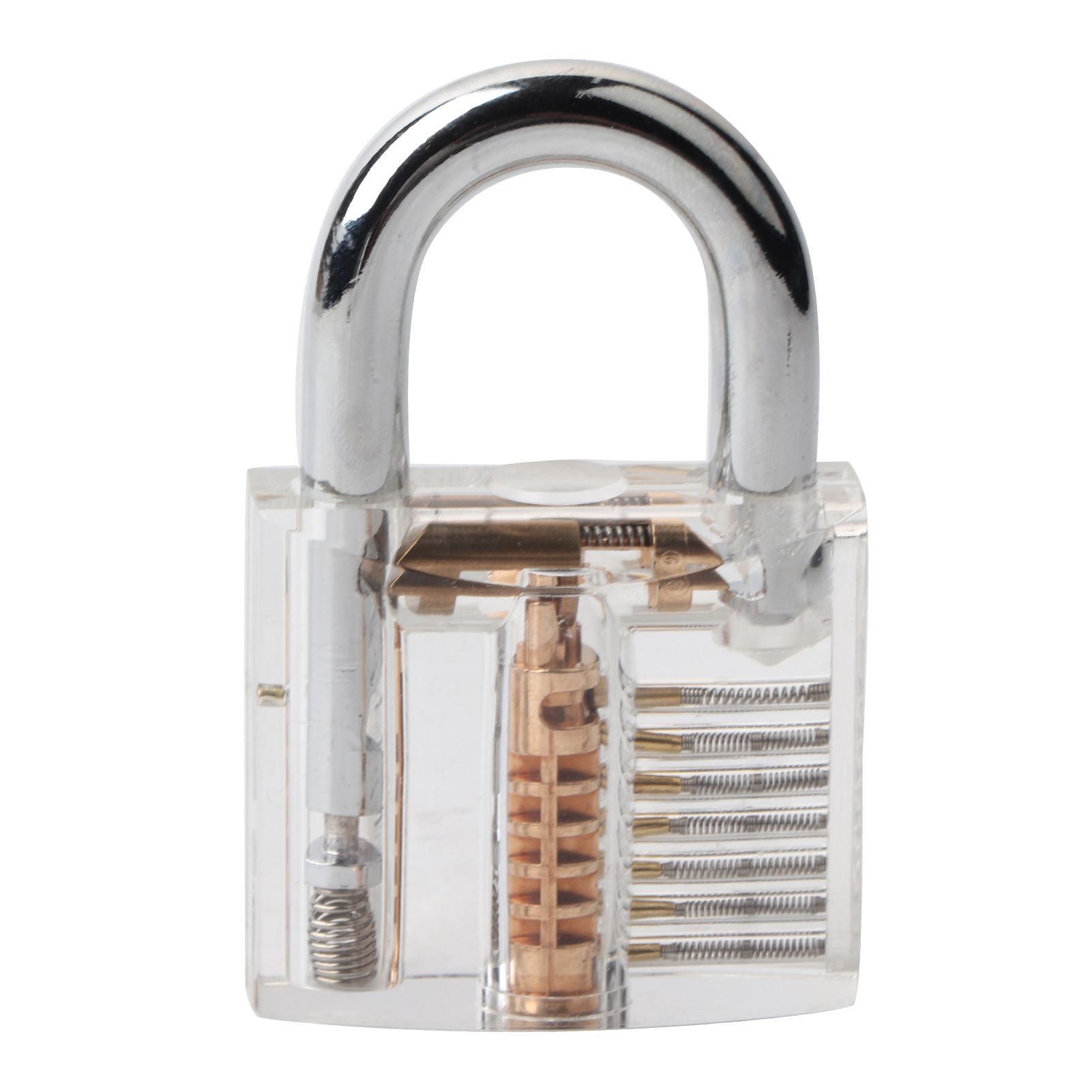 Padlock Set Pick Cutaway Practice Lock With Key Removing Hook Kit Tool Transparent view 2