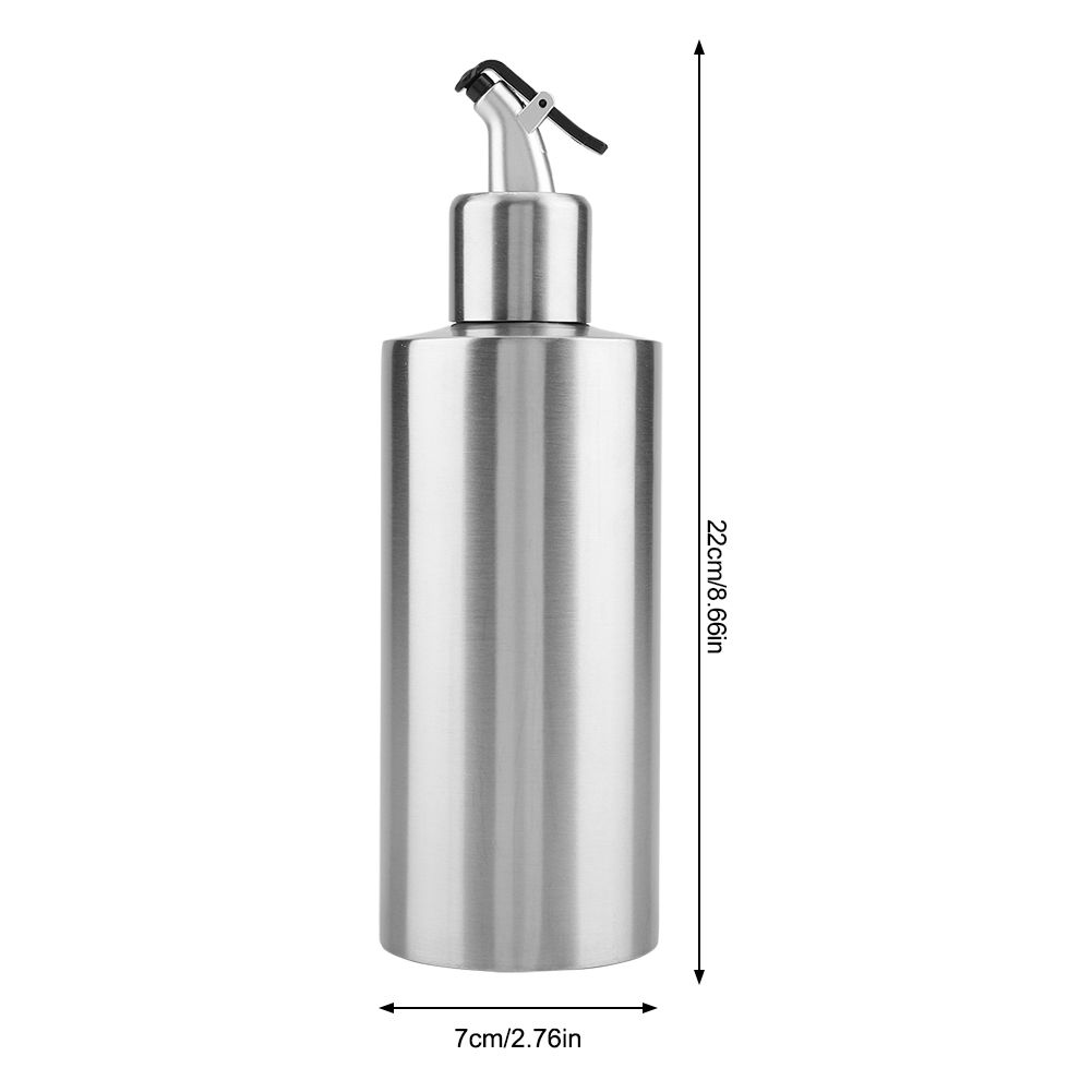 550mL Stainless Steel Oil Bottle Vinegar Sauce Dispenser Container Home view 11