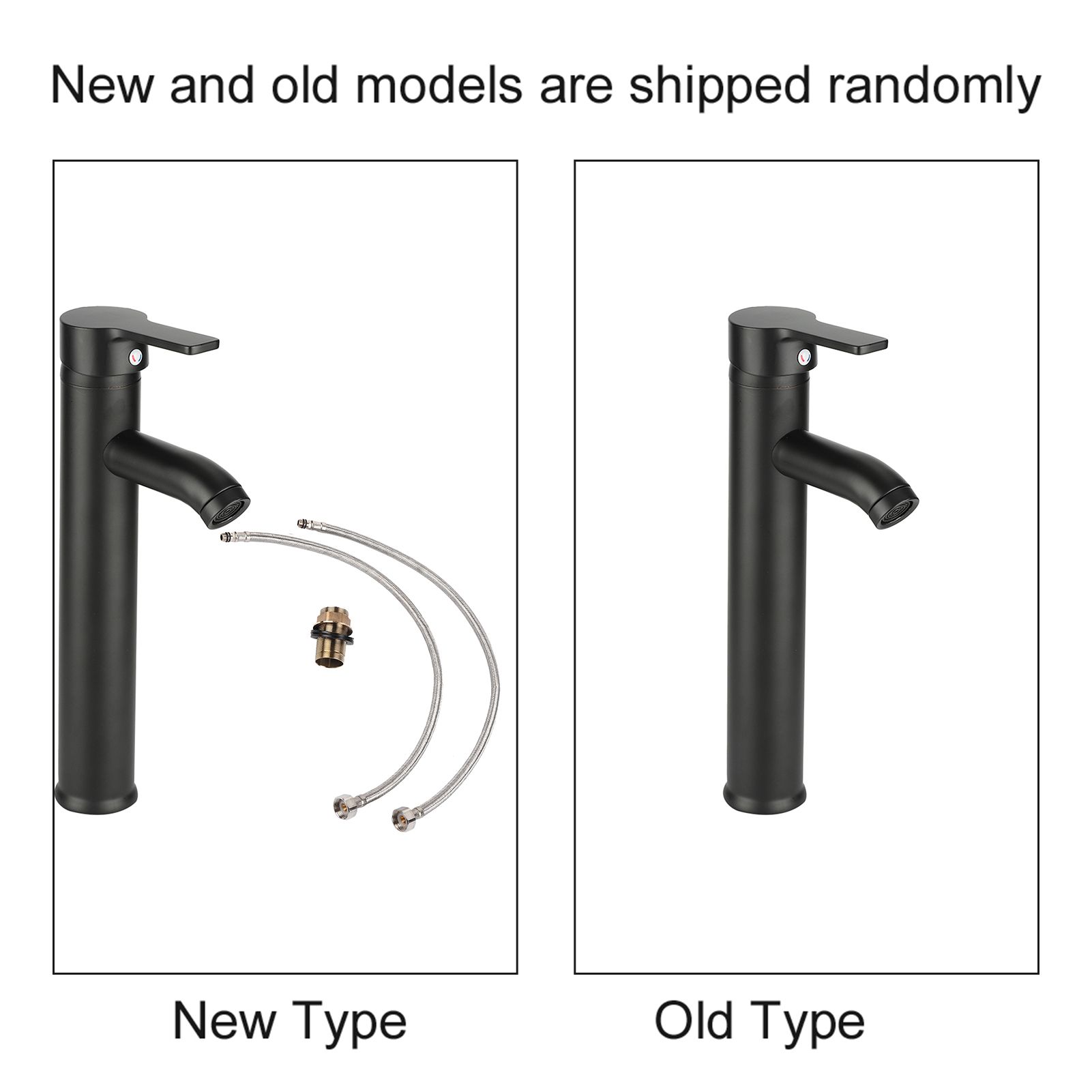 Stainless Steel Black Basin Mixer Tap Hot Cold Washbasin Sink Faucet for view 14