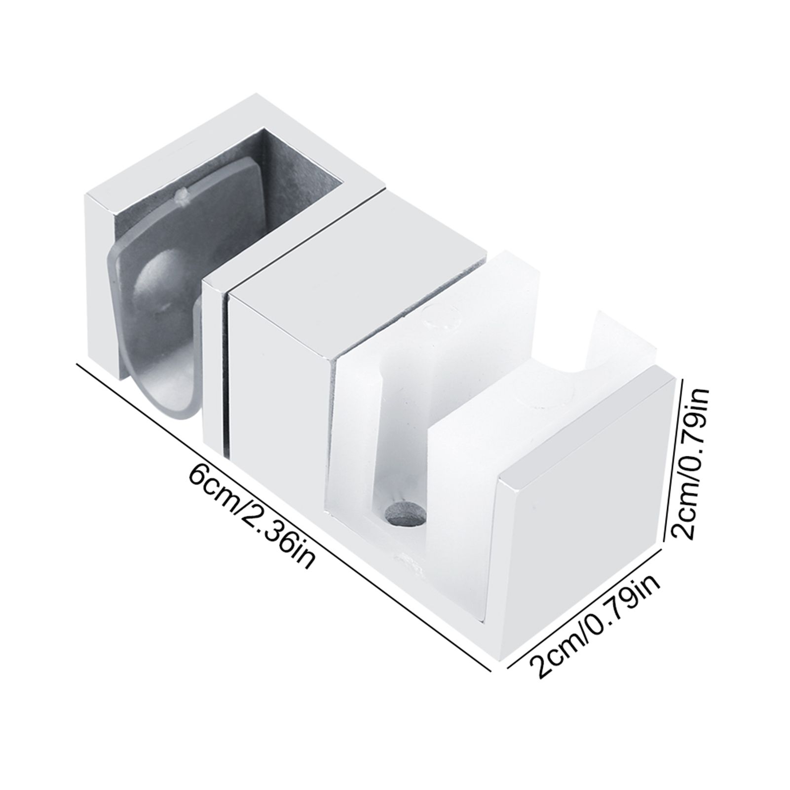Stainless Steel Adjustable Anti rust Sliding Door Bottom Guide Holder Office view 9