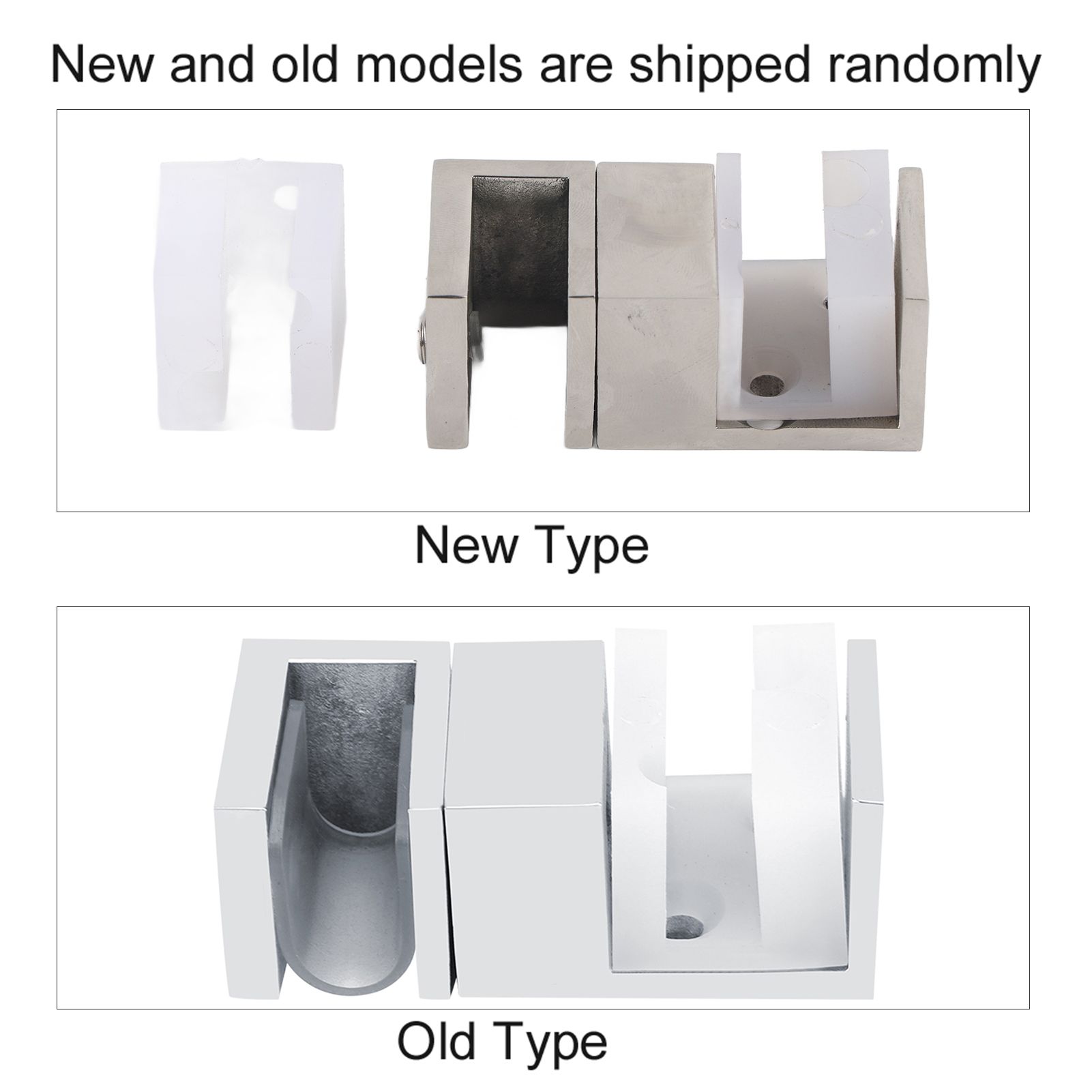Stainless Steel Adjustable Anti rust Sliding Door Bottom Guide Holder Office view 15