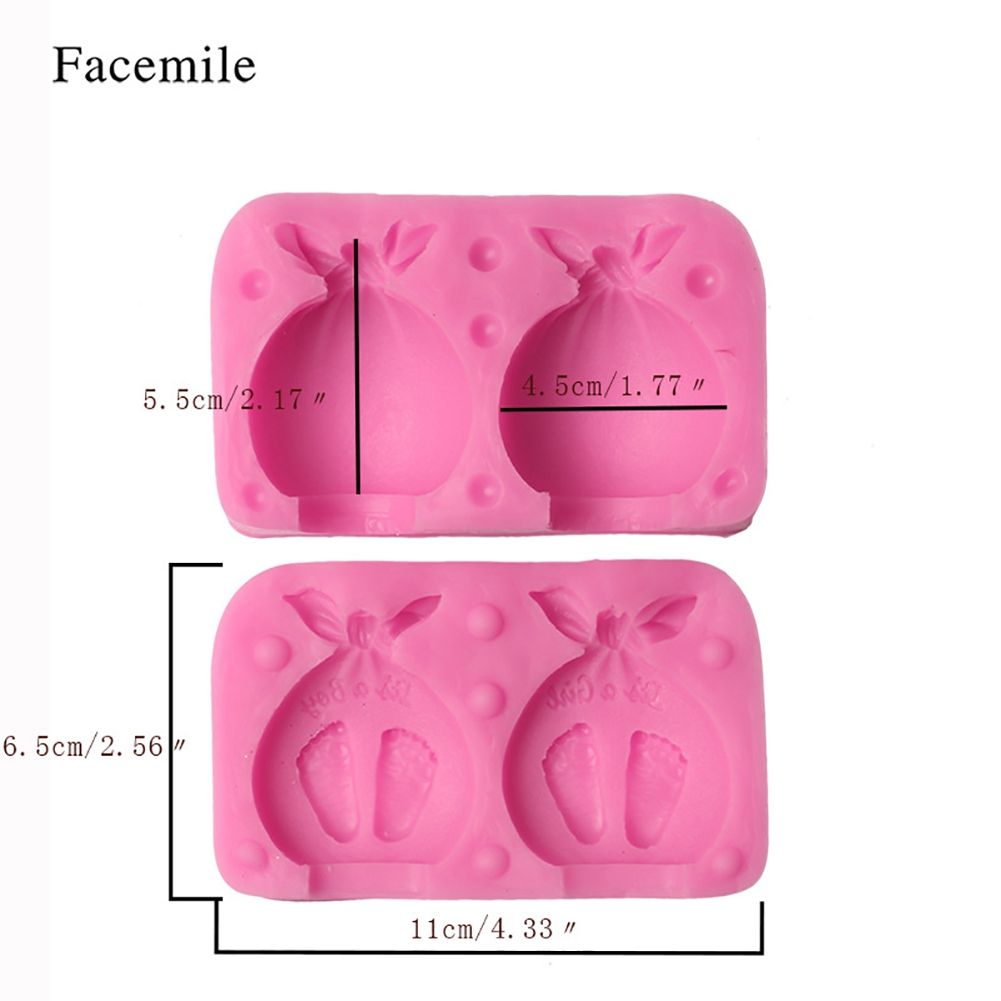 Boy Girl Foot Fondant Cake Decoration Mold Silicone DIY Baking Tool view 5