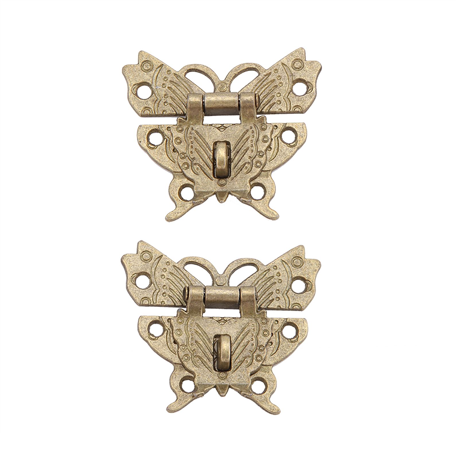 Antique Retro Vintage Decorative Latch Hasp Pad Lock For Wooden Jewelry Box view 5