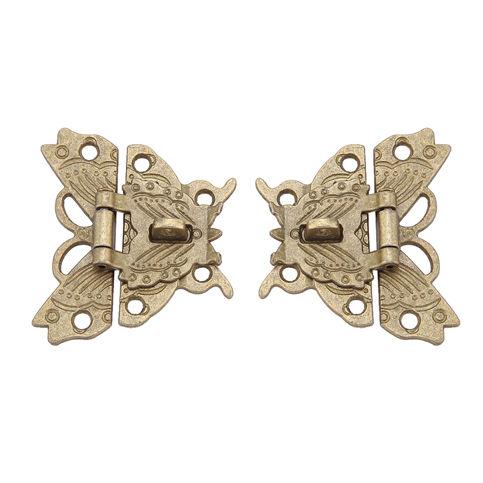 Antique Retro Vintage Decorative Latch Hasp Pad Lock For Wooden Jewelry Box view 7
