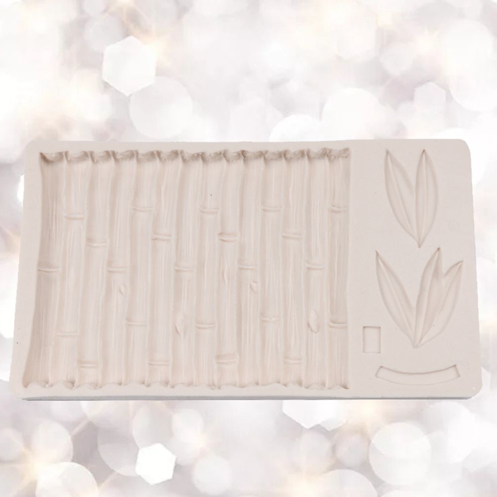 Silicone Cake Mold Bamboo Leaves Pattern Pudding Desserts Baking DIY Mold Soap view 6