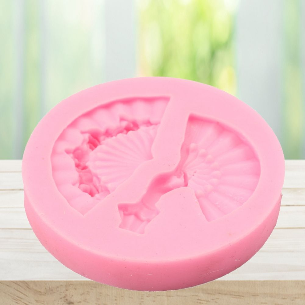 Fan Shape Cake Baking Cookie Chocolate Sugar Paste Food Silicone Mold Bakeware view 5