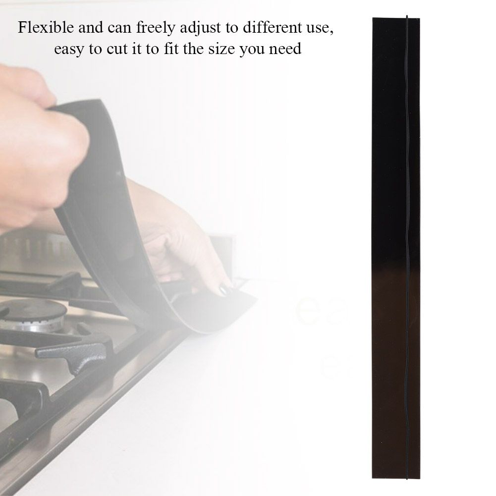 1pc Silicone Gap Strip Oil Resistant Stove Kitchen Counter Cap Filler Sealing view 8