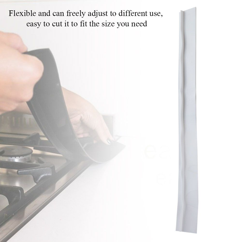 1pc Silicone Gap Strip Oil Resistant Stove Kitchen Counter Cap Filler Sealing view 7