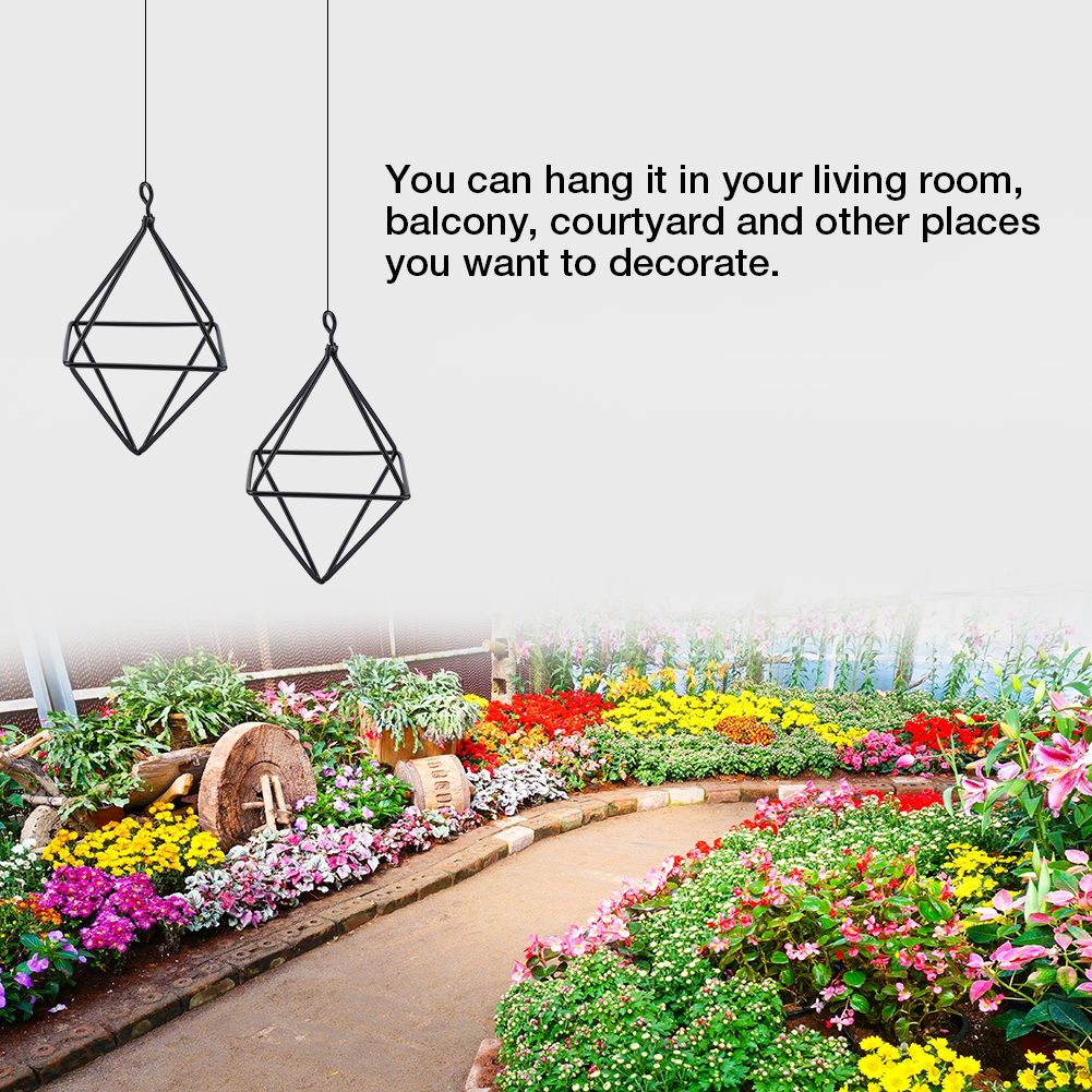 Geometric Air Pants Holder Fashionable Flowers Bromeliads Hanging Rack Home view 11