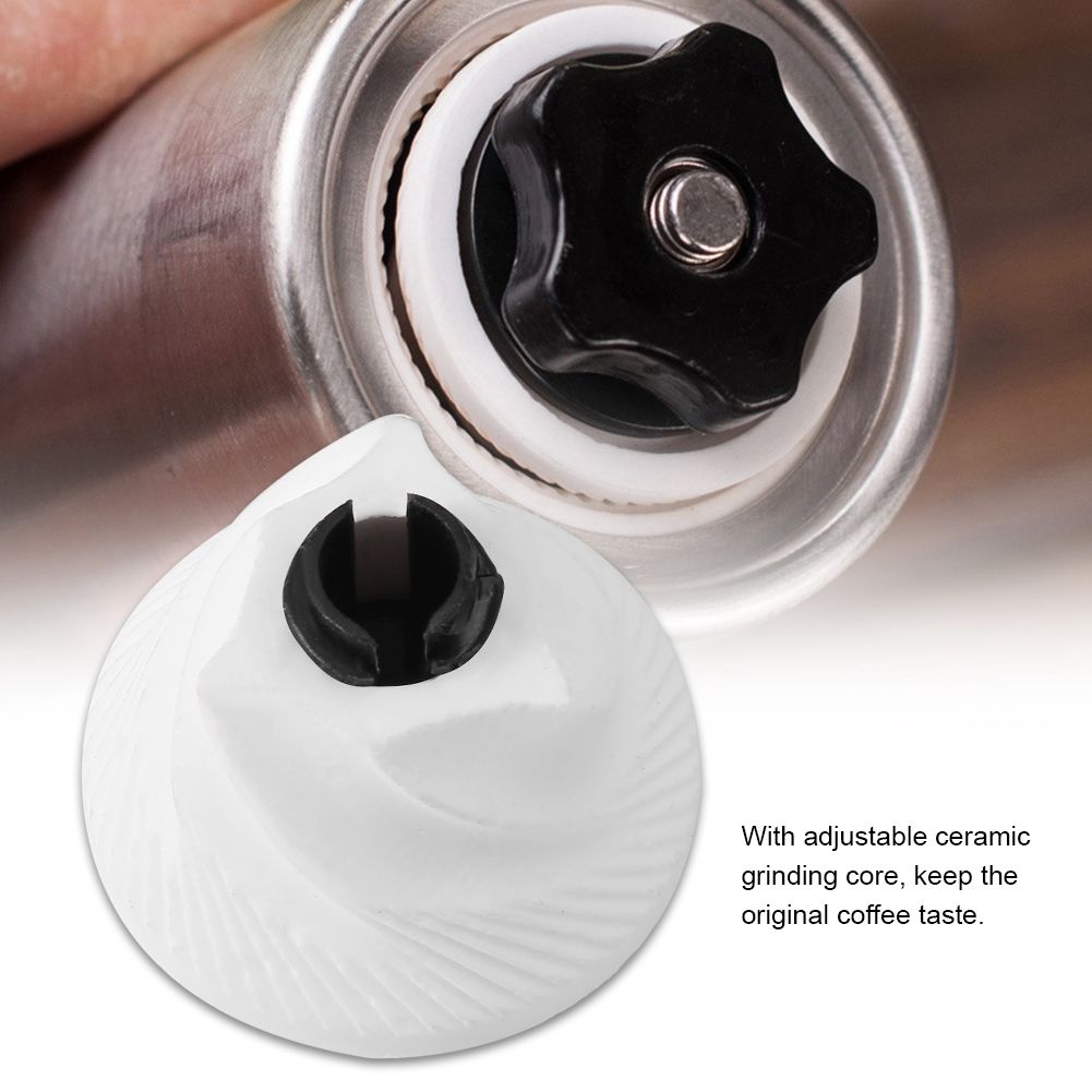 Portable Ceramic Burr Manual Coffee Grinder Core for Home Office Hand Crank view 8