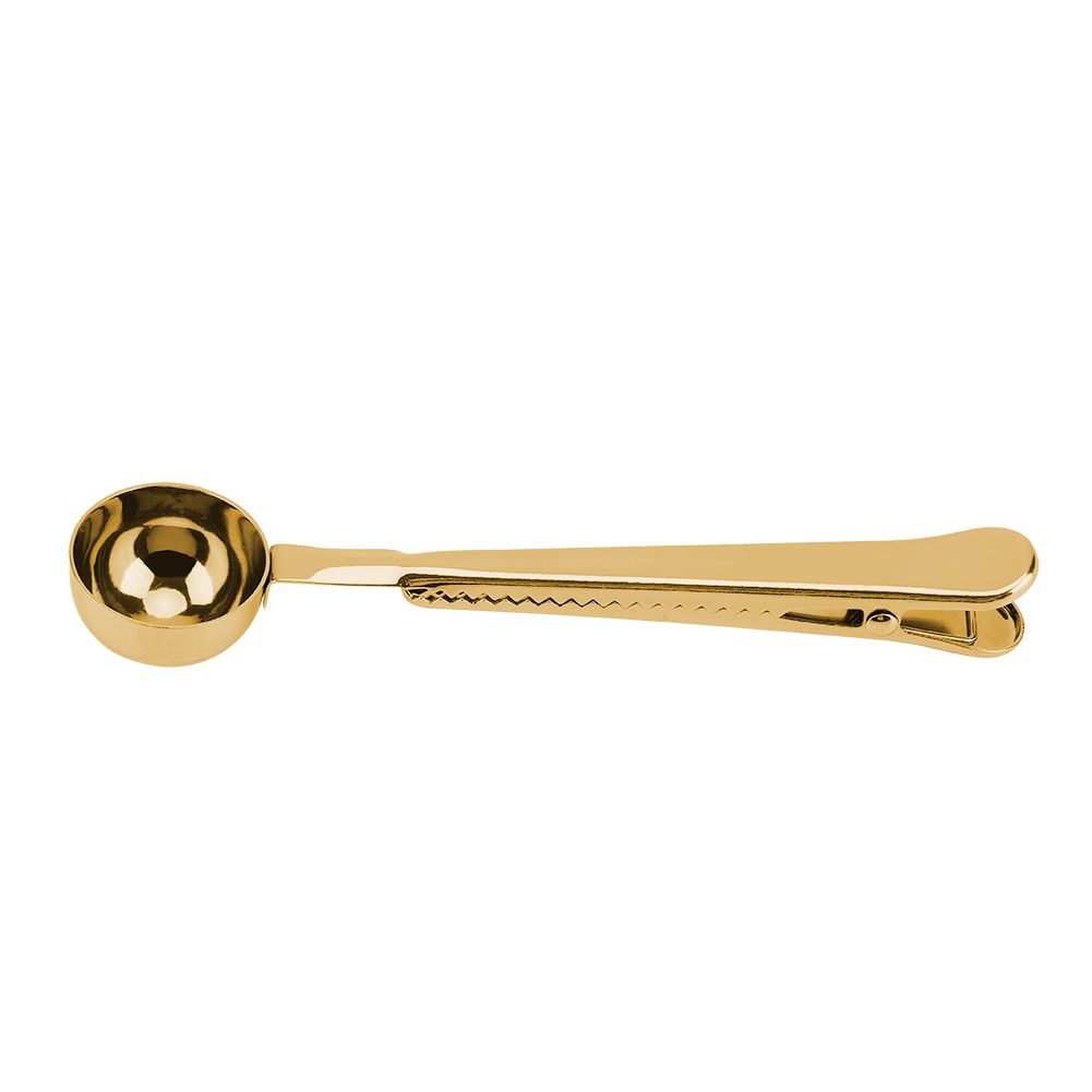 2 in 1 Multifunctional Coffee Spoon Stainless Steel Scoop with Sealing Clamp Clip view 5