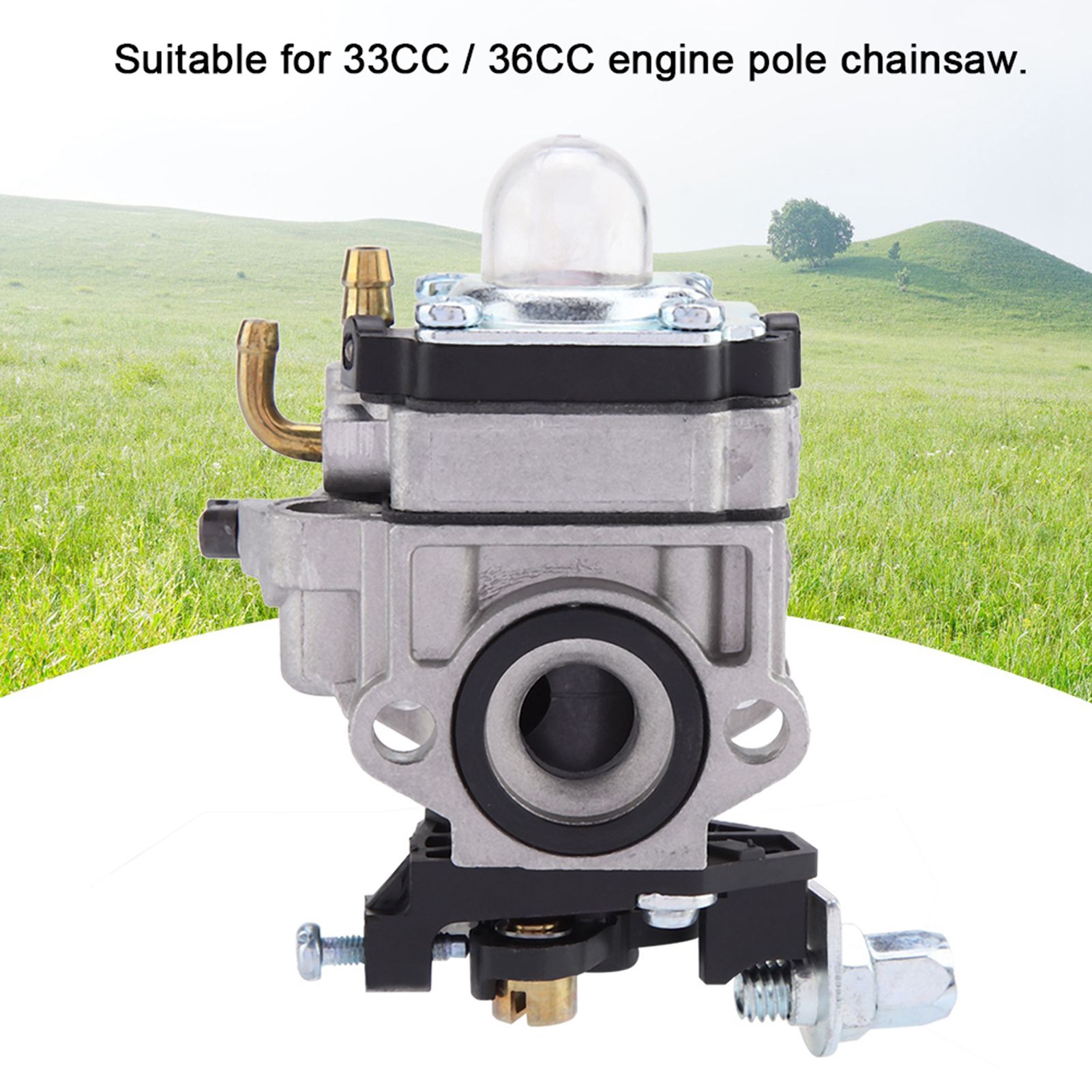 Carburetor Carb for 33CC 36CC Engine Pole Chainsaw Hedge Trimmer Replacement view 4