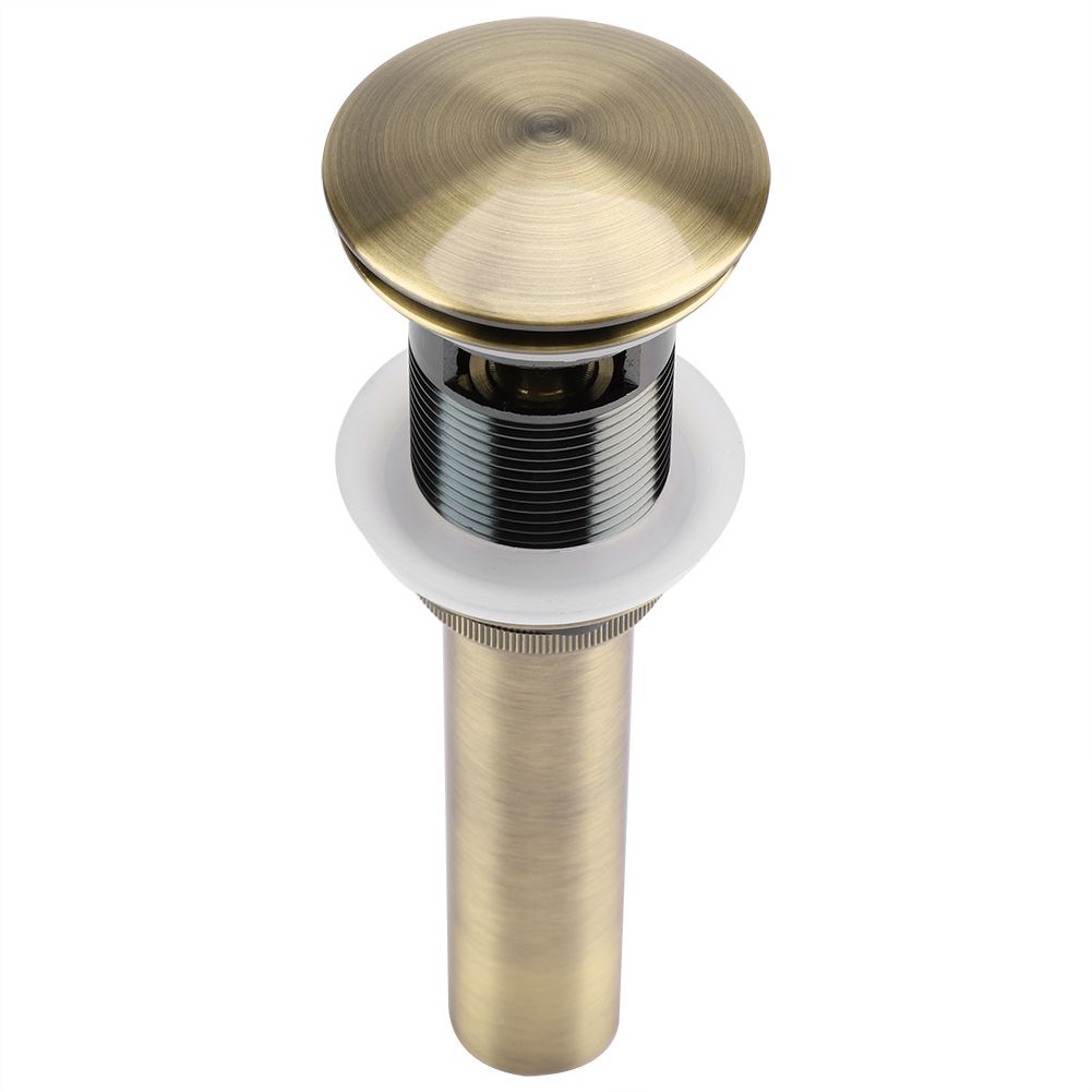 G1 1/4" Brass Bathroom Basin Sink Pop Up Drain Assembly with Over flow (Green view 2