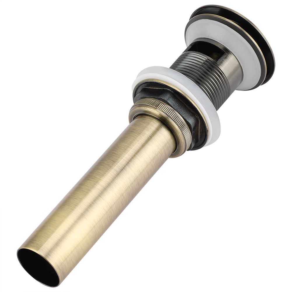 G1 1/4" Brass Bathroom Basin Sink Pop Up Drain Assembly with Over flow (Green view 3