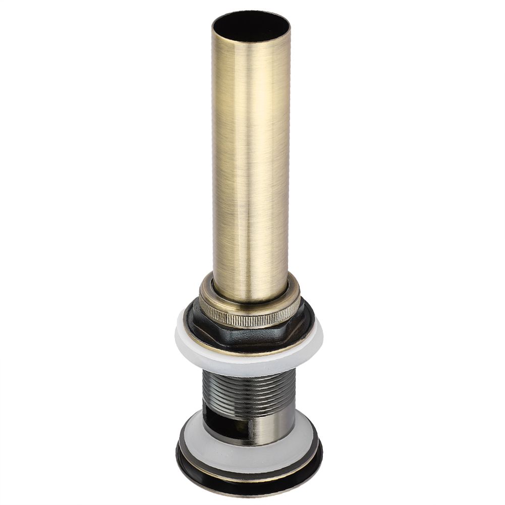 G1 1/4" Brass Bathroom Basin Sink Pop Up Drain Assembly with Over flow (Green view 5