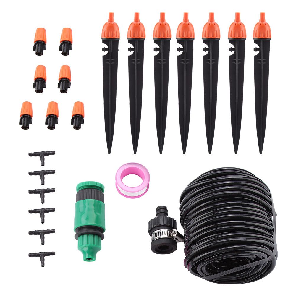 10M DIY Garden Water Drip Irrigation Kit Plant Automatic Watering Set view 2