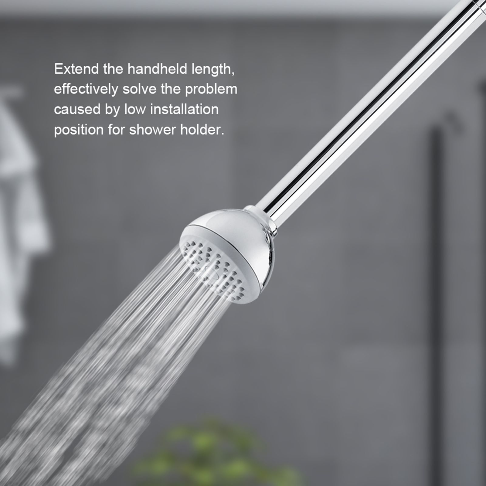 Bathroom Accessory 8inch Round 201 Stainless Steel Shower Extension Tube With view 8