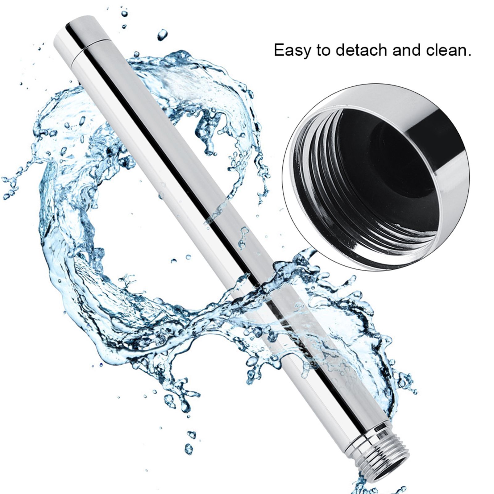 Bathroom Accessory 8inch Round 201 Stainless Steel Shower Extension Tube With view 9