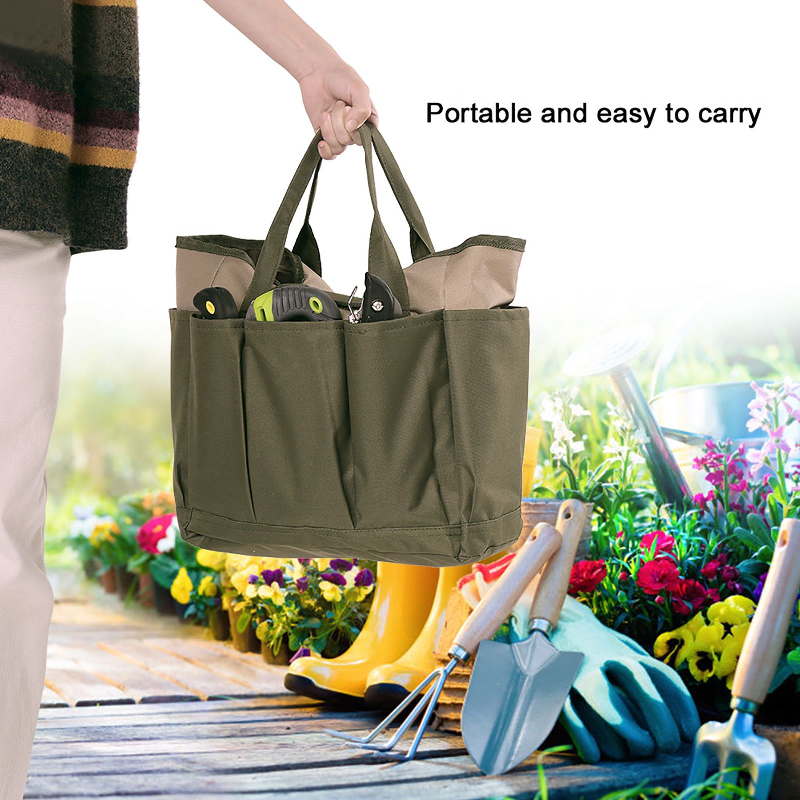 Multifunctional Sturdy Durable Portable Storage Bag for Garden Hand Tool view 3
