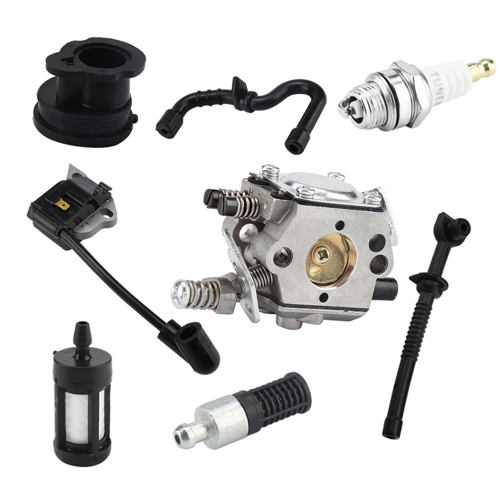 Carburetor Ignition Coil Carb Set for Stihl Walbro 017 018 MS170 MS180 Chainsaw view 6