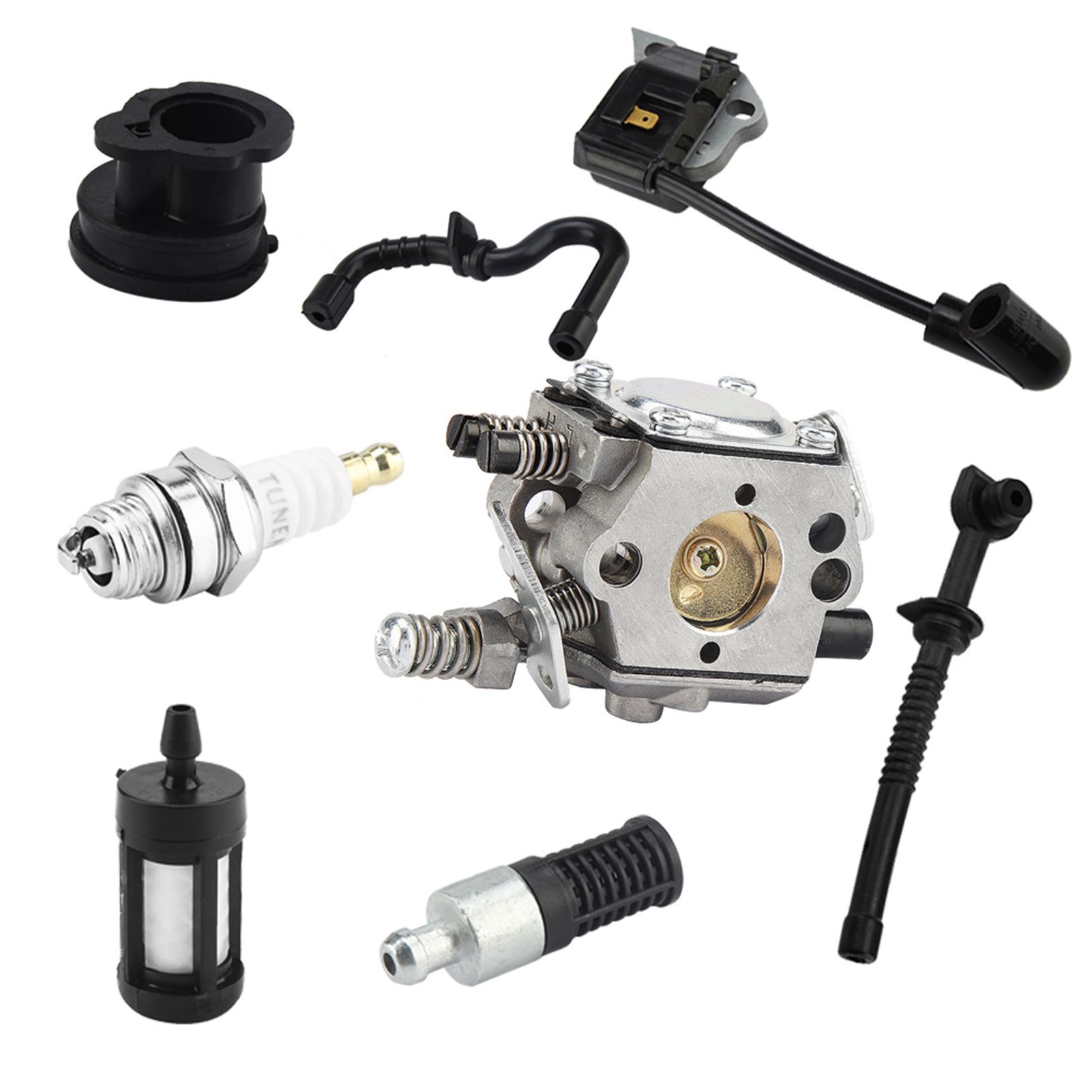 Carburetor Ignition Coil Carb Set for Stihl Walbro 017 018 MS170 MS180 Chainsaw view 7