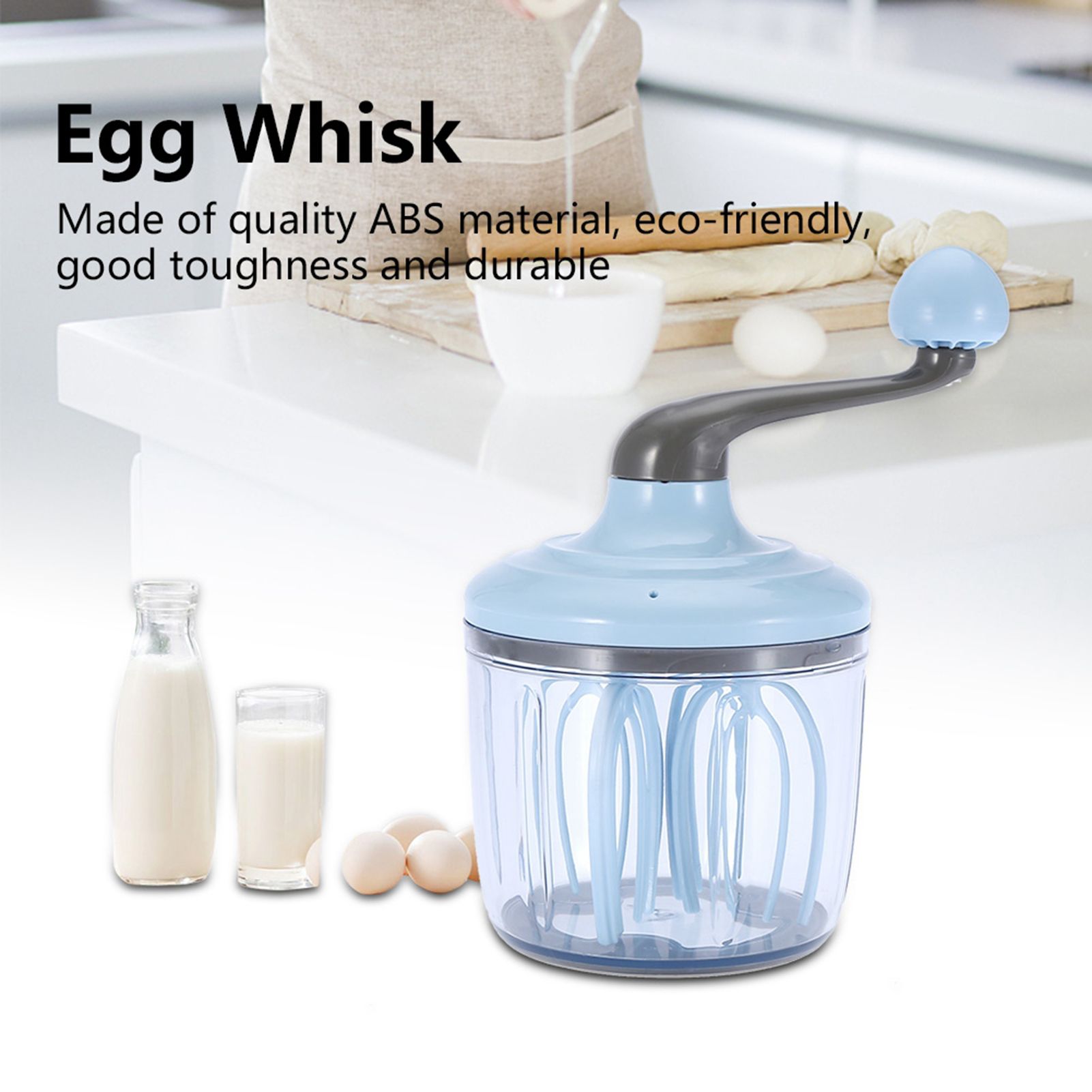 Hand Type Egg Cream Whisk Multifunctional Eggs Beater Practical Kitchen Tool view 7