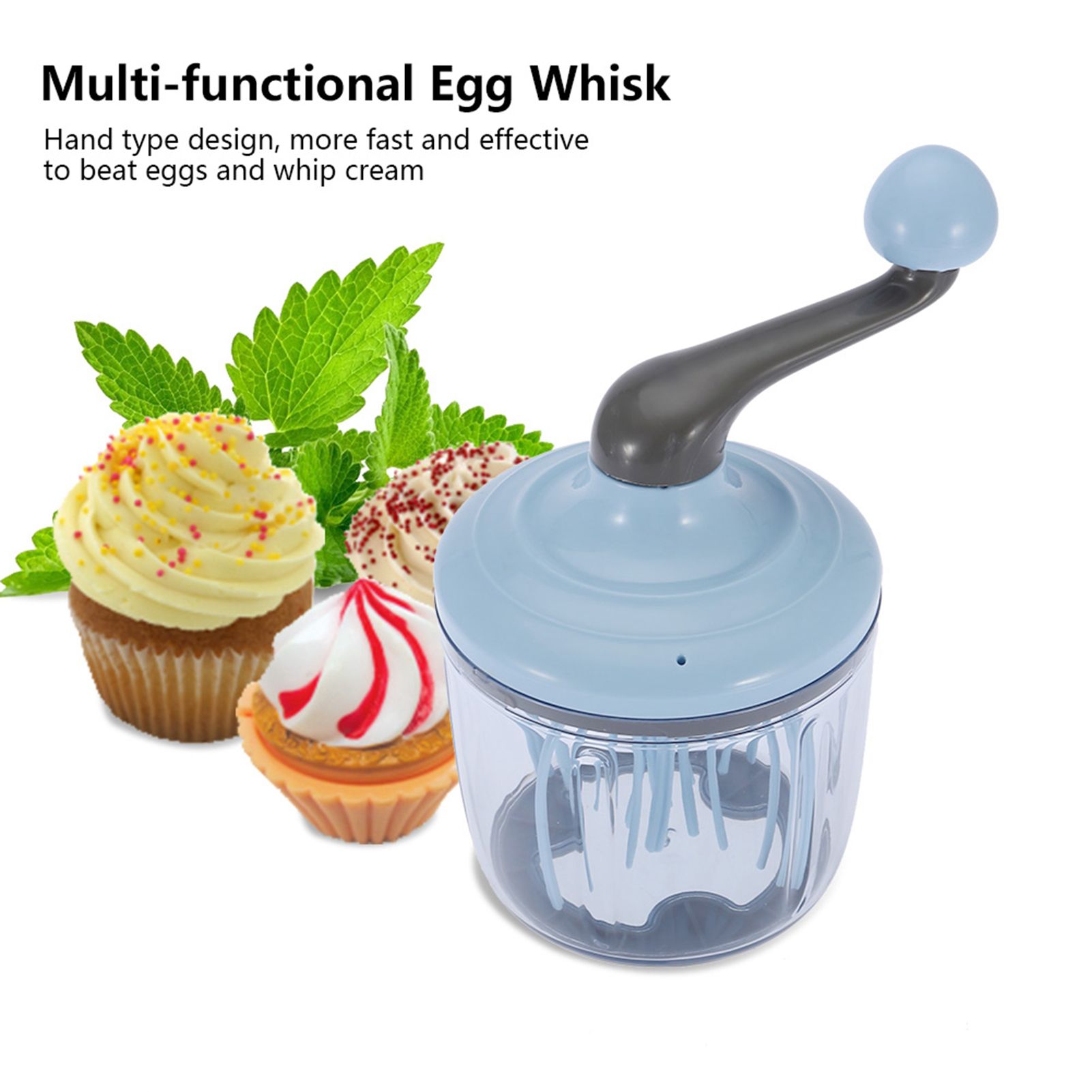 Hand Type Egg Cream Whisk Multifunctional Eggs Beater Practical Kitchen Tool view 8