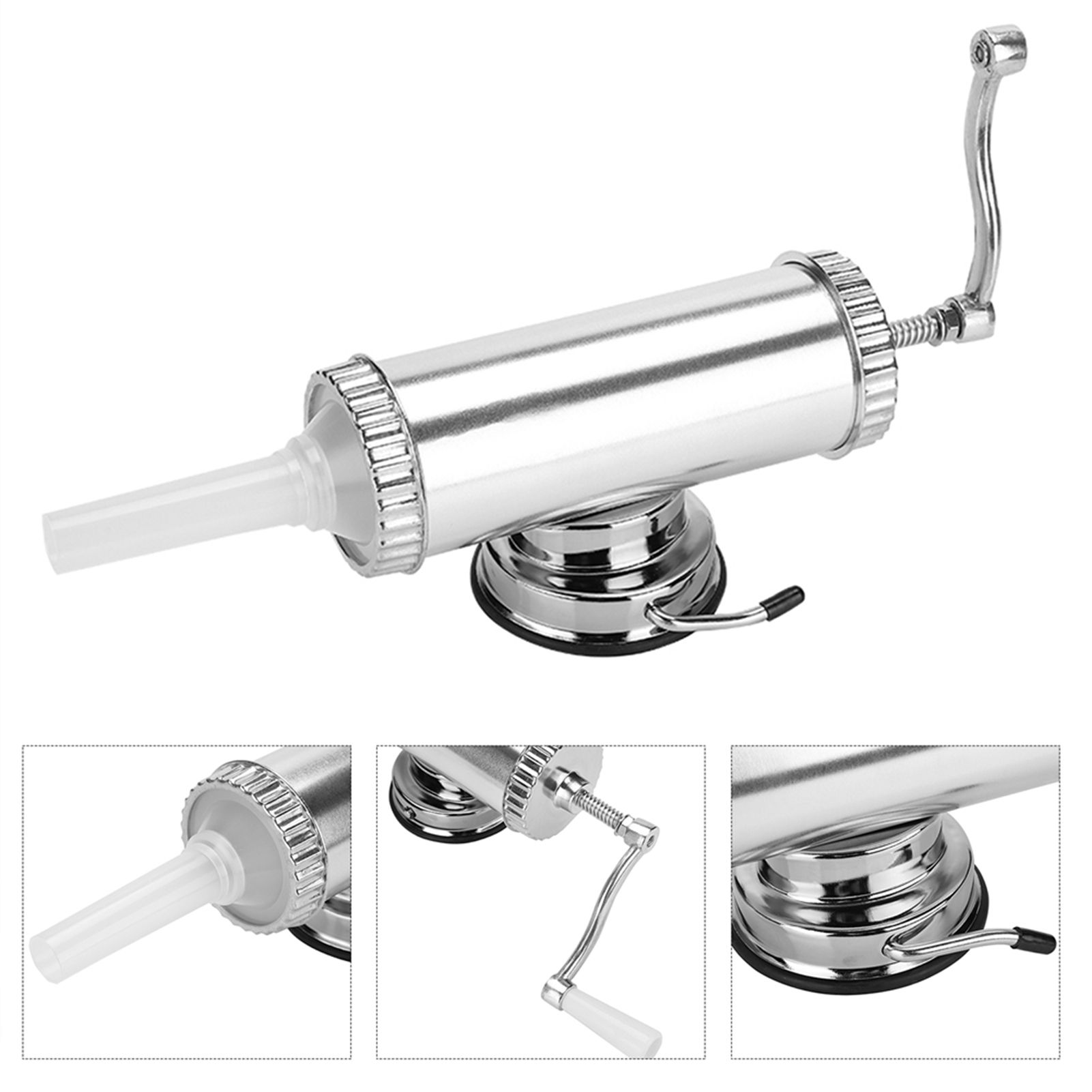2 LB Aluminum Alloy Sausage Stuffer Maker Meat Filler Kit for Home Use view 7