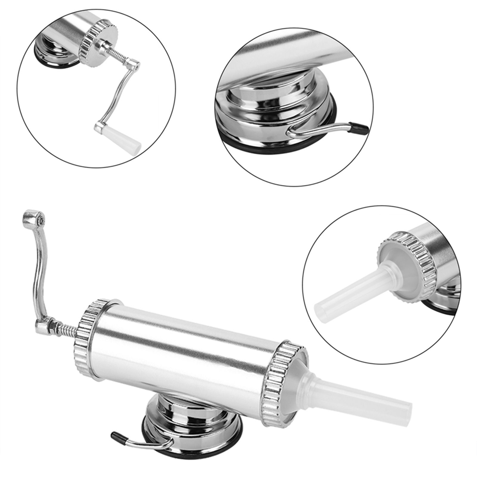 2 LB Aluminum Alloy Sausage Stuffer Maker Meat Filler Kit for Home Use view 8