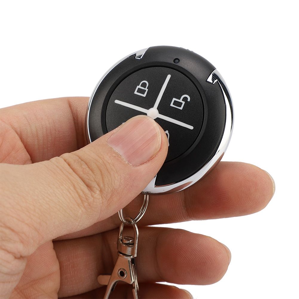 4 Key Black Round Auto Copy Garage Gate Door Wireless Remote Control(433MHZ) view 6