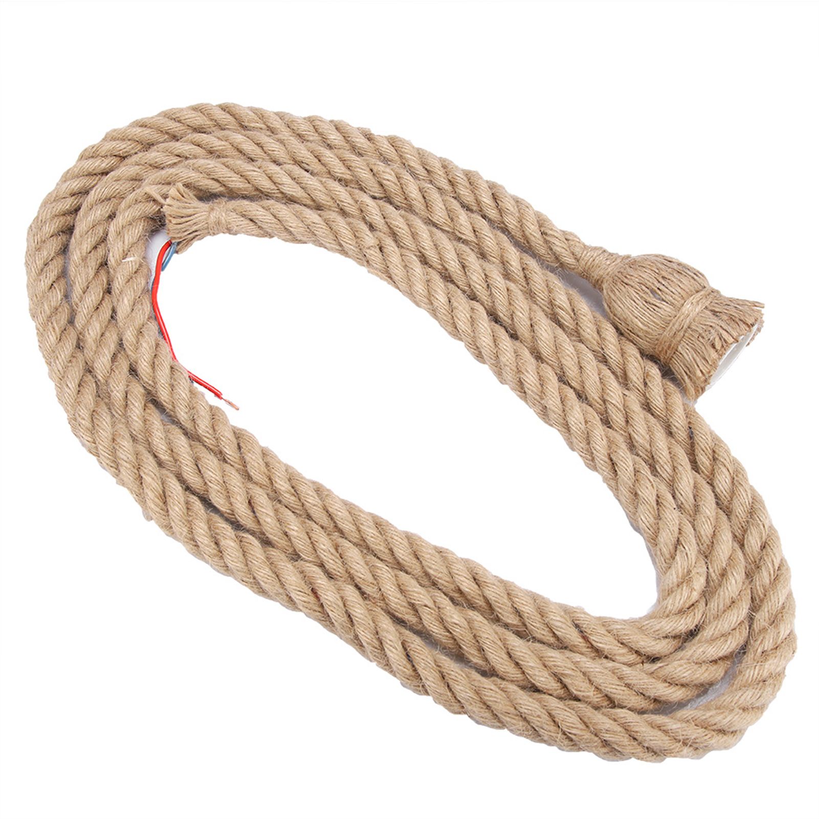 2m E27 Vintage Hemp Rope Ceiling Light Base Pendant Lamp Bulb Holder 85-265V view 4