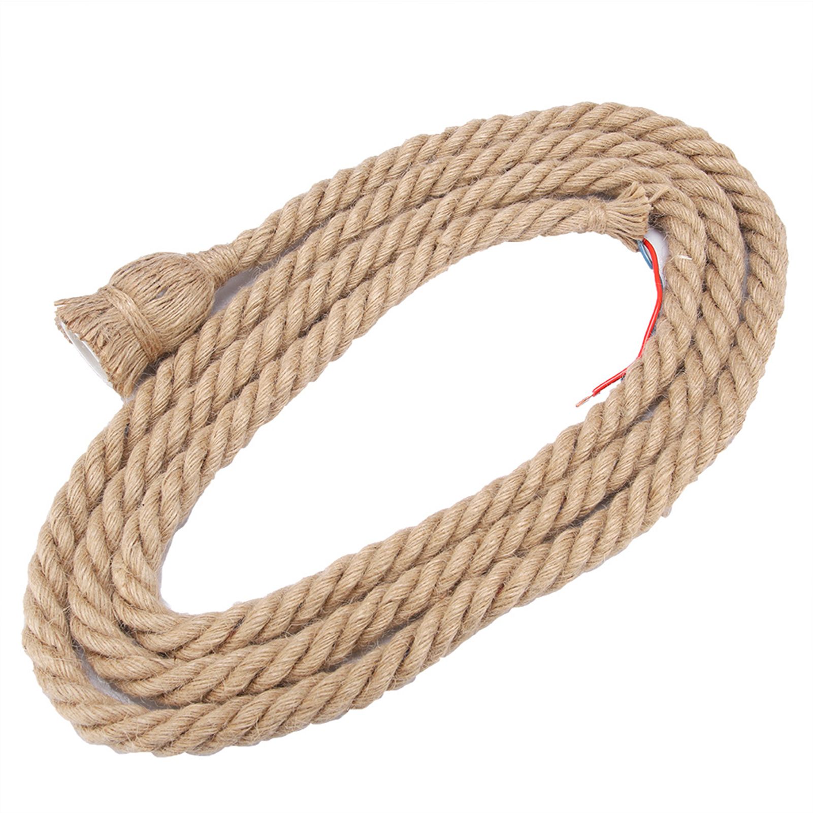 2m E27 Vintage Hemp Rope Ceiling Light Base Pendant Lamp Bulb Holder 85-265V view 5